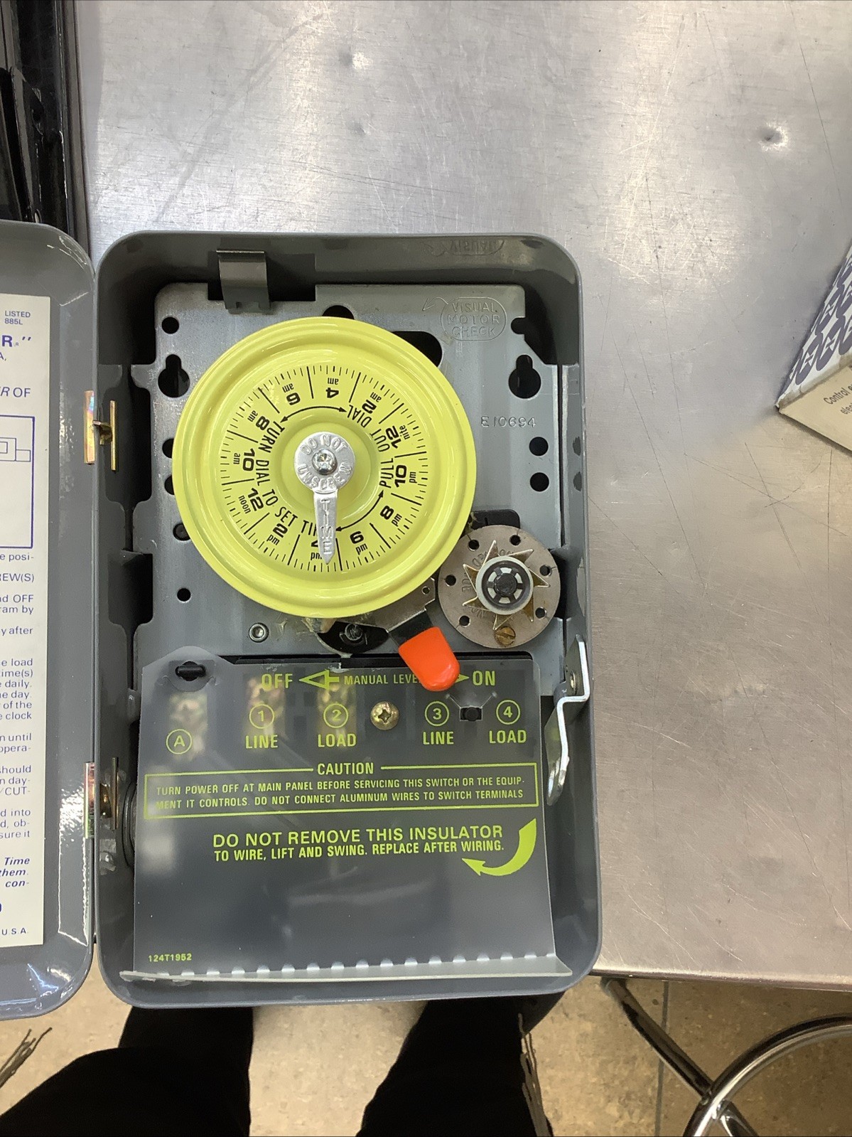Intermatic P171-32 Heavy-Duty Plug-In Portable Time Switch, SPST, 20A, 125V