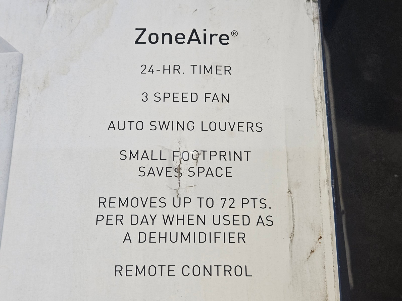 Friedrich zcp12db Portable Air Conditioner 7500-11000BTU 115V 1Ph **No Remote**