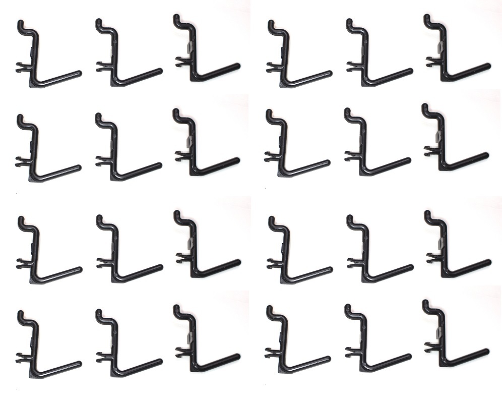 Plastic Black L Style Pegboard Hook Kit – 25 Pack Tool PEGBOARD NOT INCLUDED