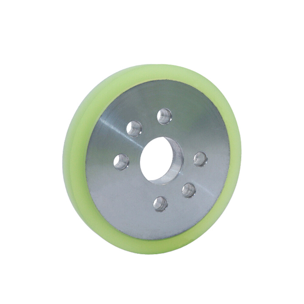 Aluminum Alloy Rubber Coated Roller With Hole Type Drive Pulley/Wheel Dia40-80mm