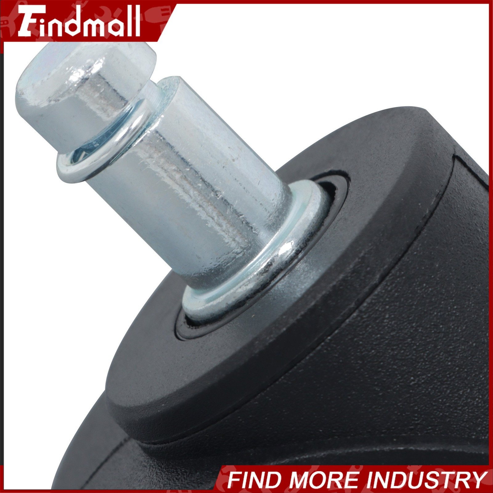 Findmall 5 Pack 2Inch Heavy Duty Office Chair Caster Rubber 360° Swivel Wheels
