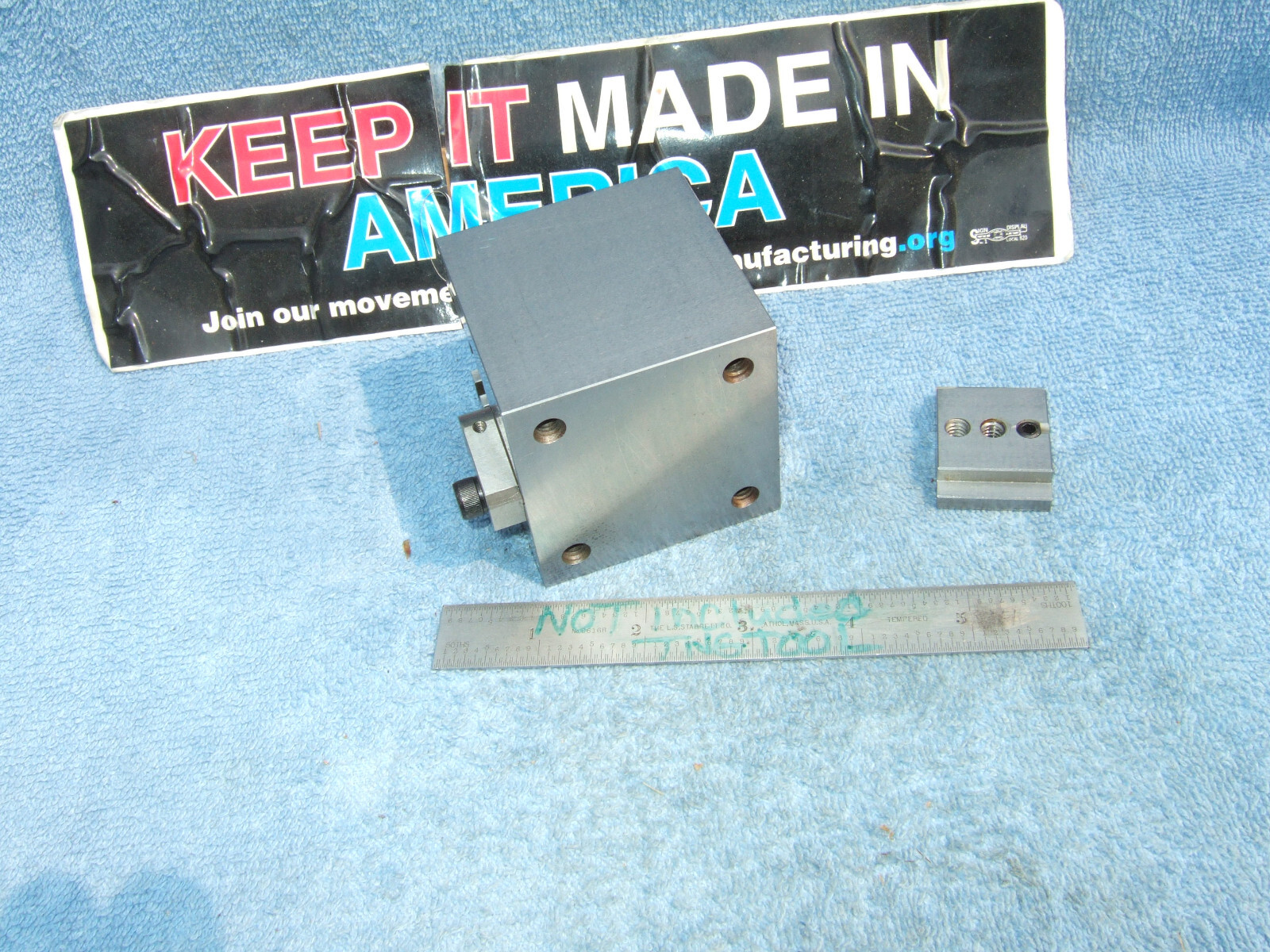 HERMANN SCHMIDT TYPE UCV W/CLAMP SQUARE GRIND V-BLOCK TOOLMAKER MACHINIST USED