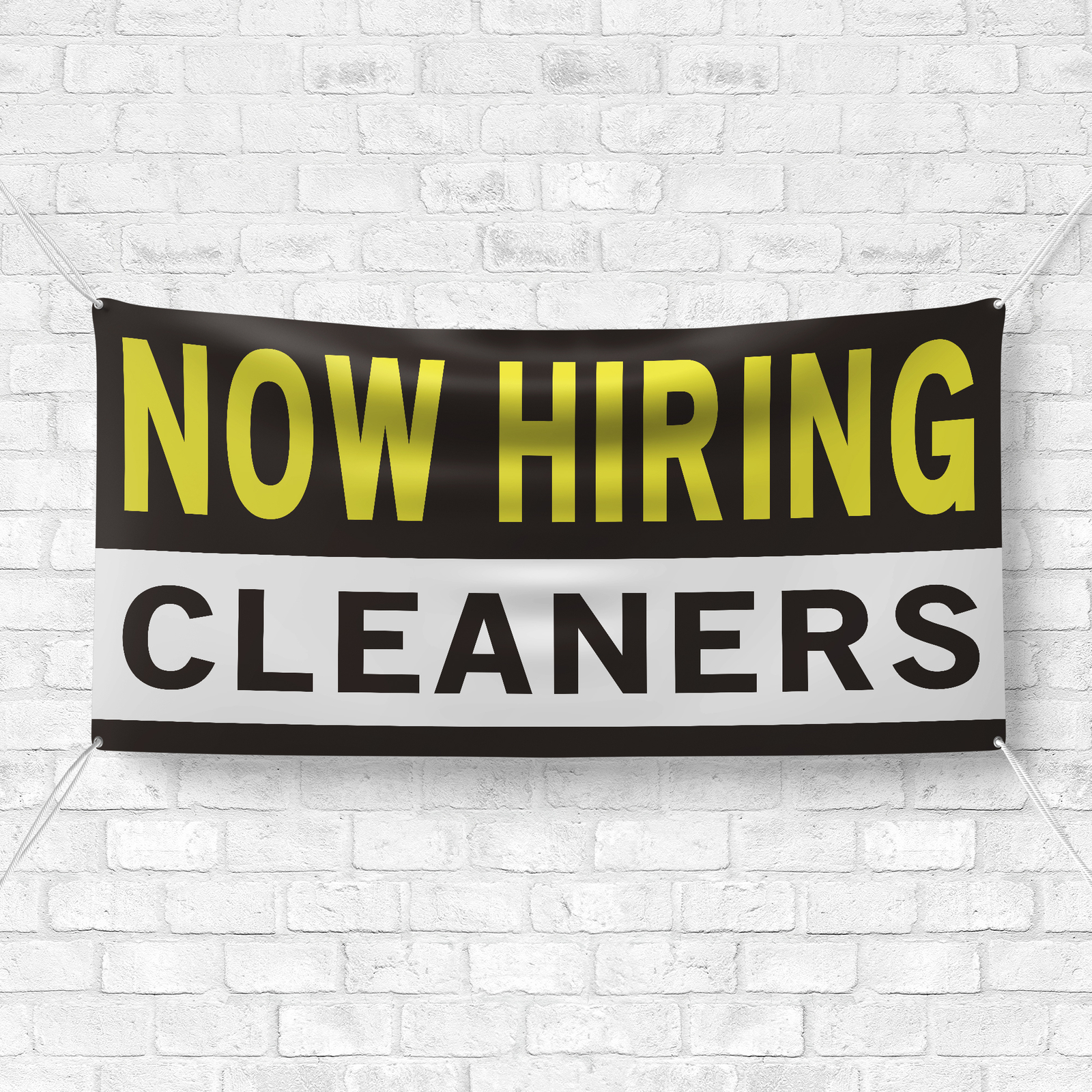 Now Hiring Cleaners 13 oz Heavy Duty Vinyl Banner Cleaning Housekeeper Sign