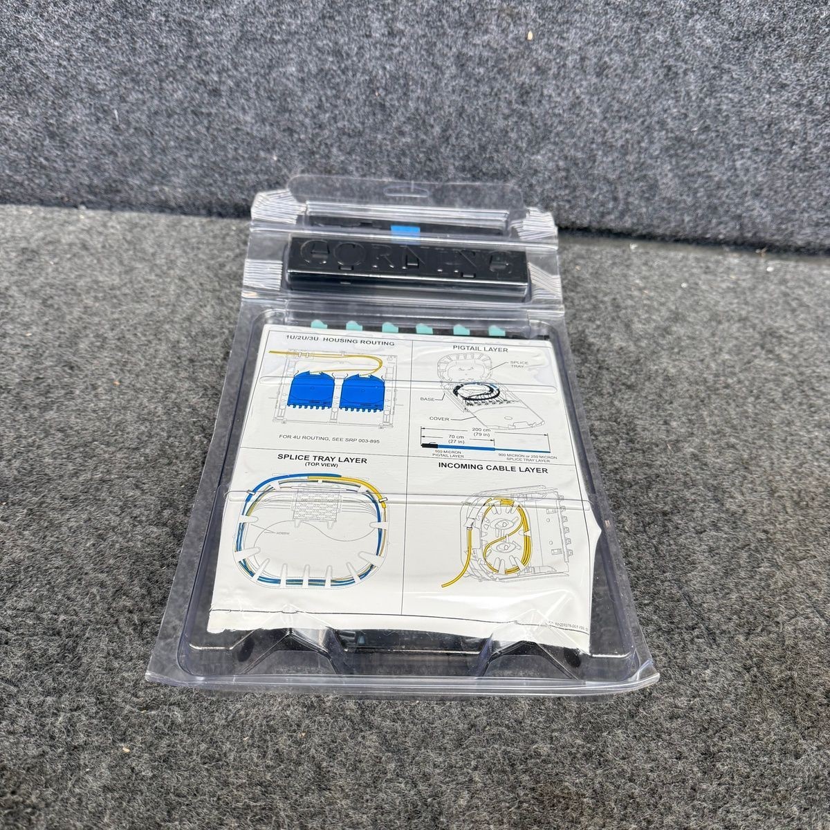 CORNING Splice Cassette, 12 Fiber, LC Duplex MM 50 OM4, 250UM