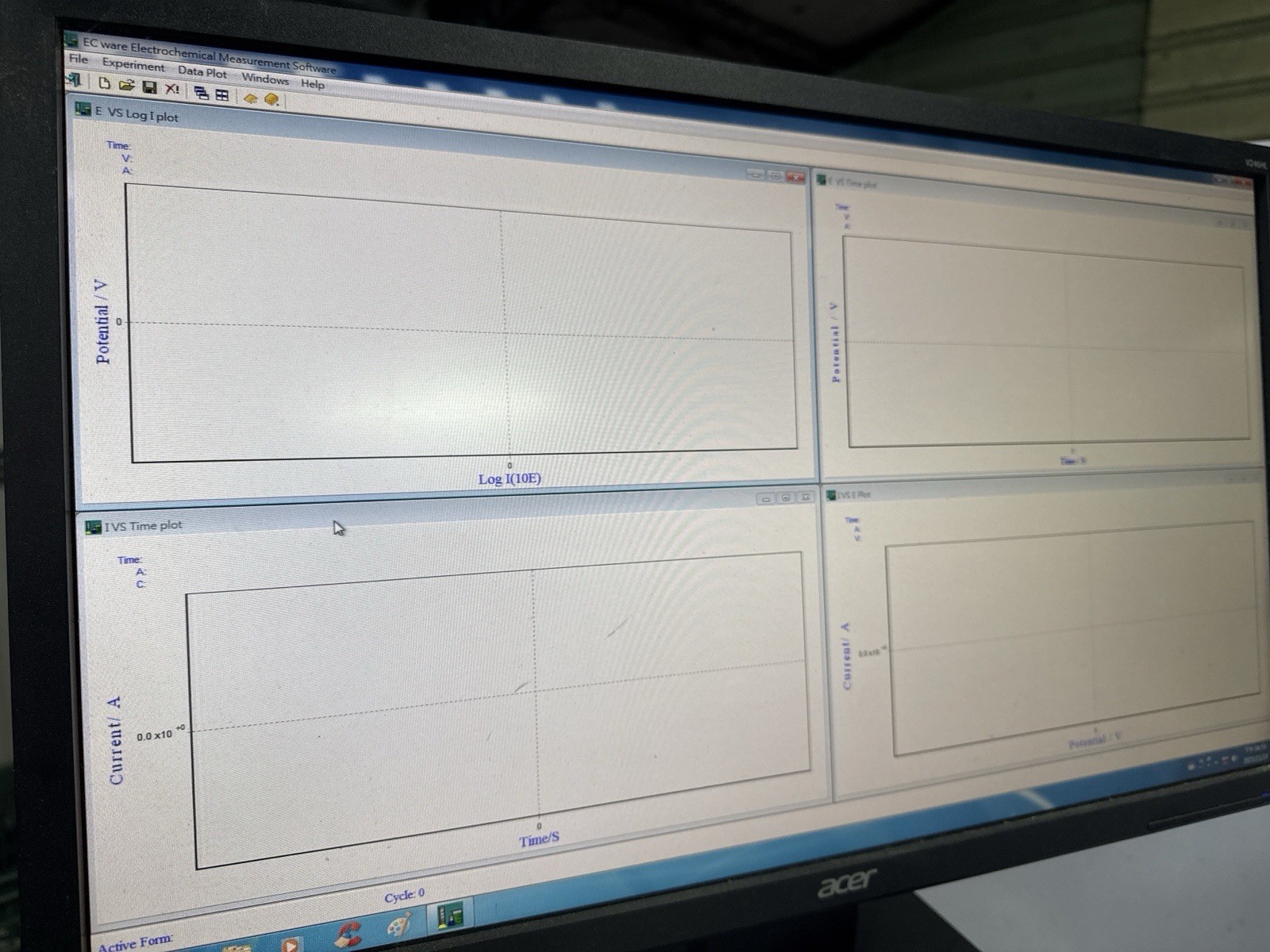 Jiehan 5000 Electrochemical Workstation Win7 Software Installed As-Is