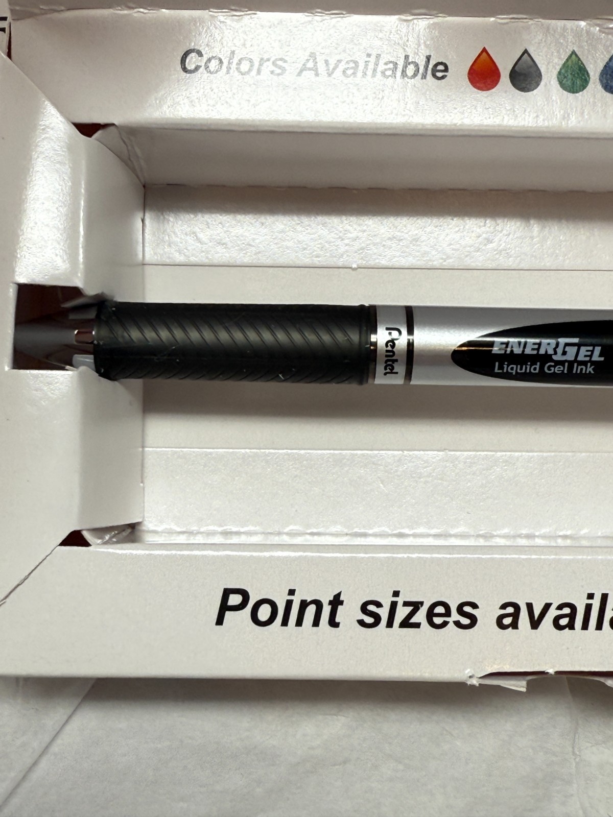 New Pentel Energel RTX Liquid Gel Ink Pen .7mm Black In VIP Box Lot of 5 BL77-A