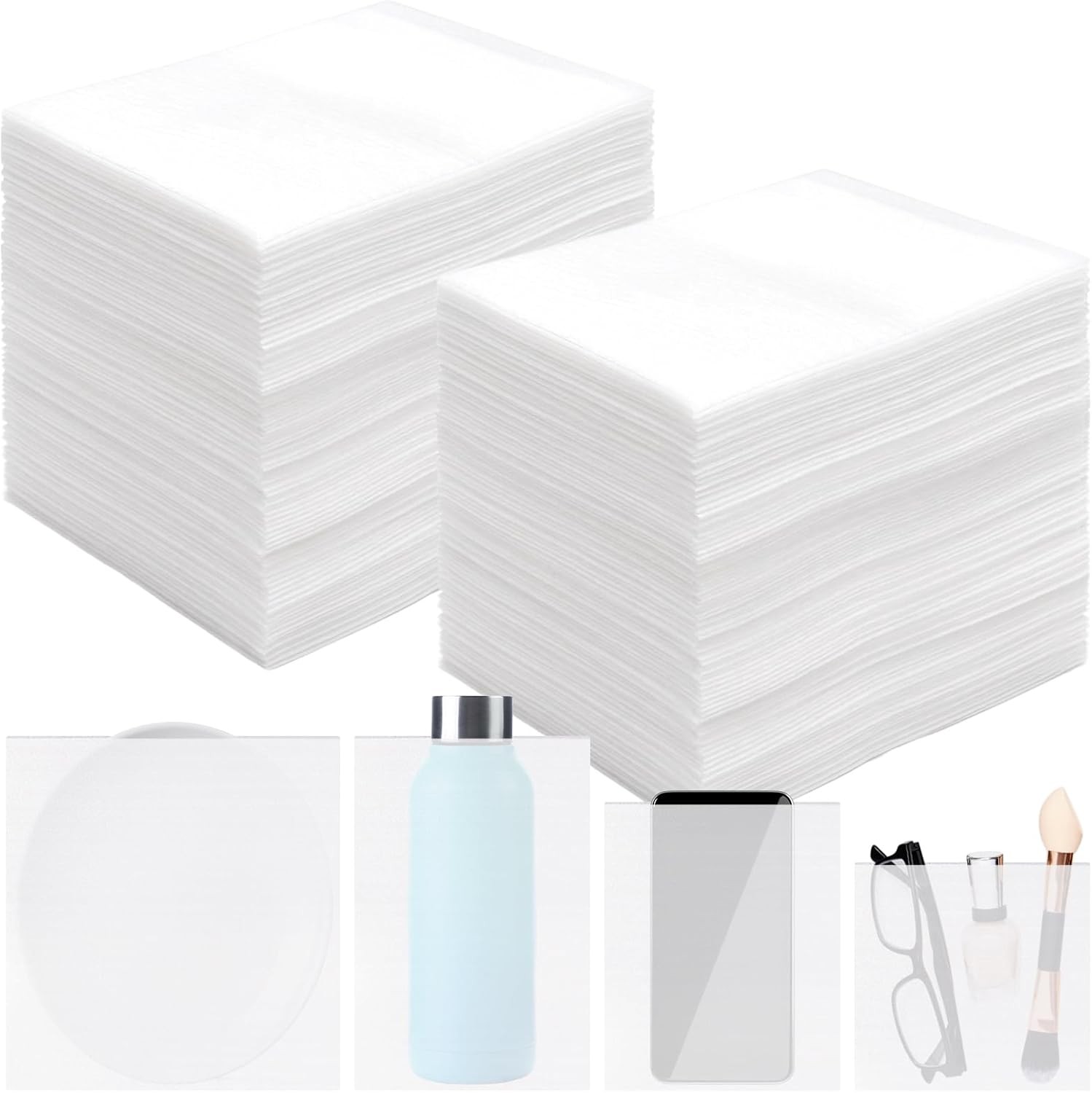 100 Pieces Cushion Foam Pouches for Dishes Packing 8×10 inches, White