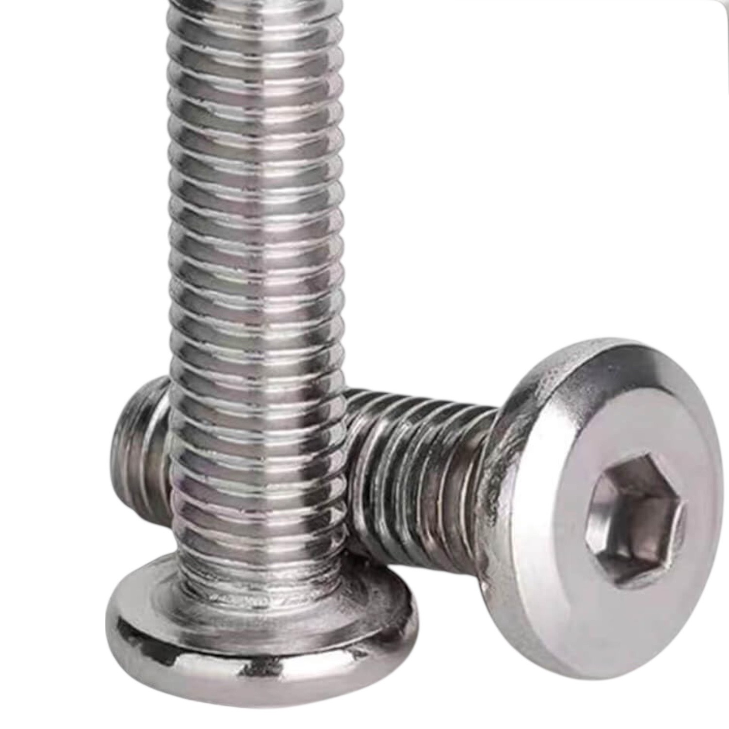 Flat Head Hex Socket Cap Screws Stainless Steel 1/4″-20X2″ 10 Pieces