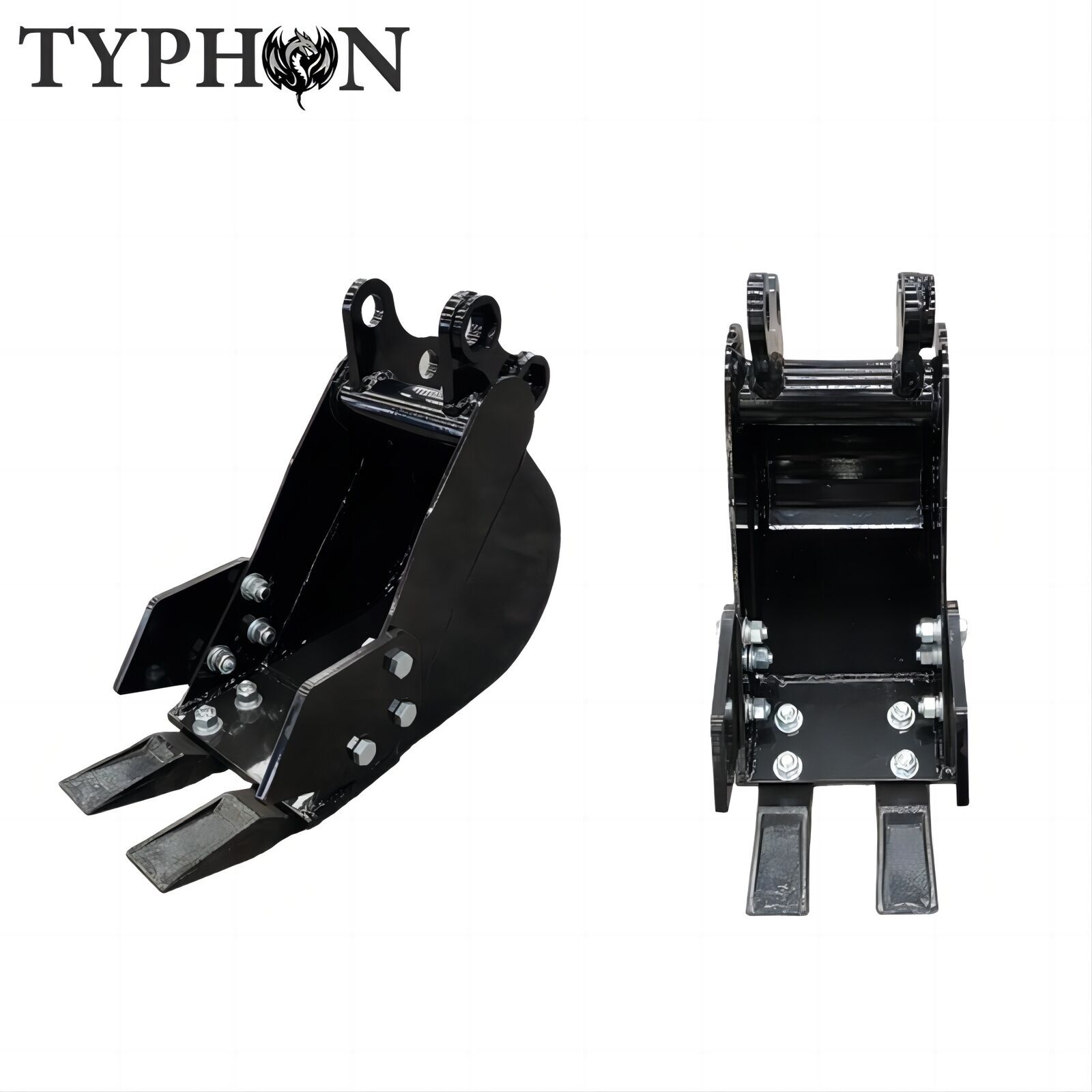 Mini Excavator Attachment 200mm Narrow Bucket 7.87′ Teeth Trenching Buckets