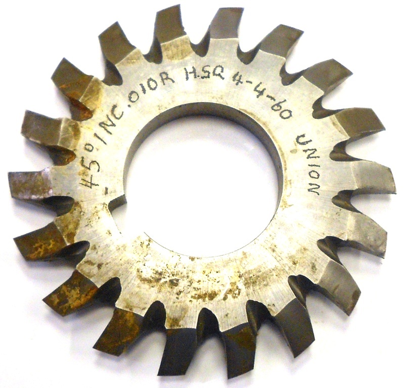 UNKNOWN BRAND MILLING CUTTER, 45 DEGREES INC, 2-1/2″ X 1″ X 1/4″