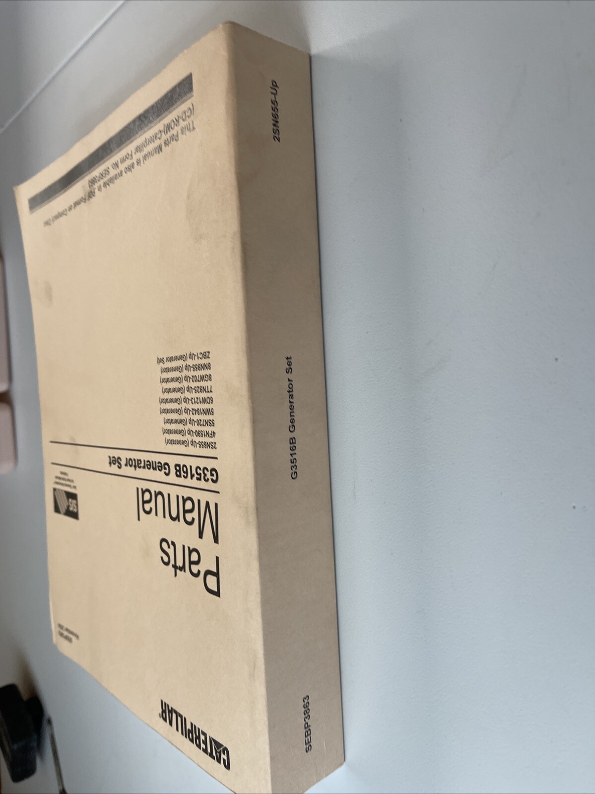 Parts Manual G3516B Generator Set and Other Generators As Listed On Front Cover