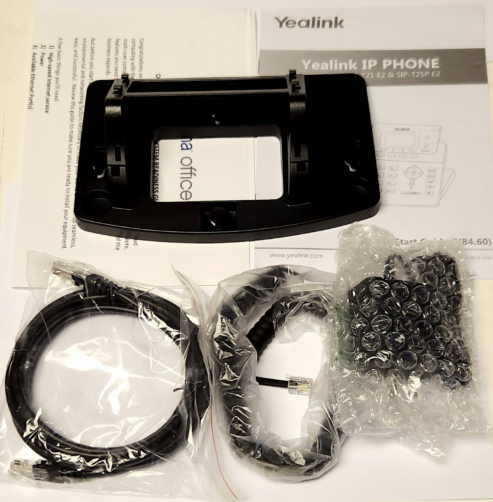 YEALINK OOMA 530 0263 100 MODEL SIP T21P E2 Enterprise IP PHONE SIP-T21P