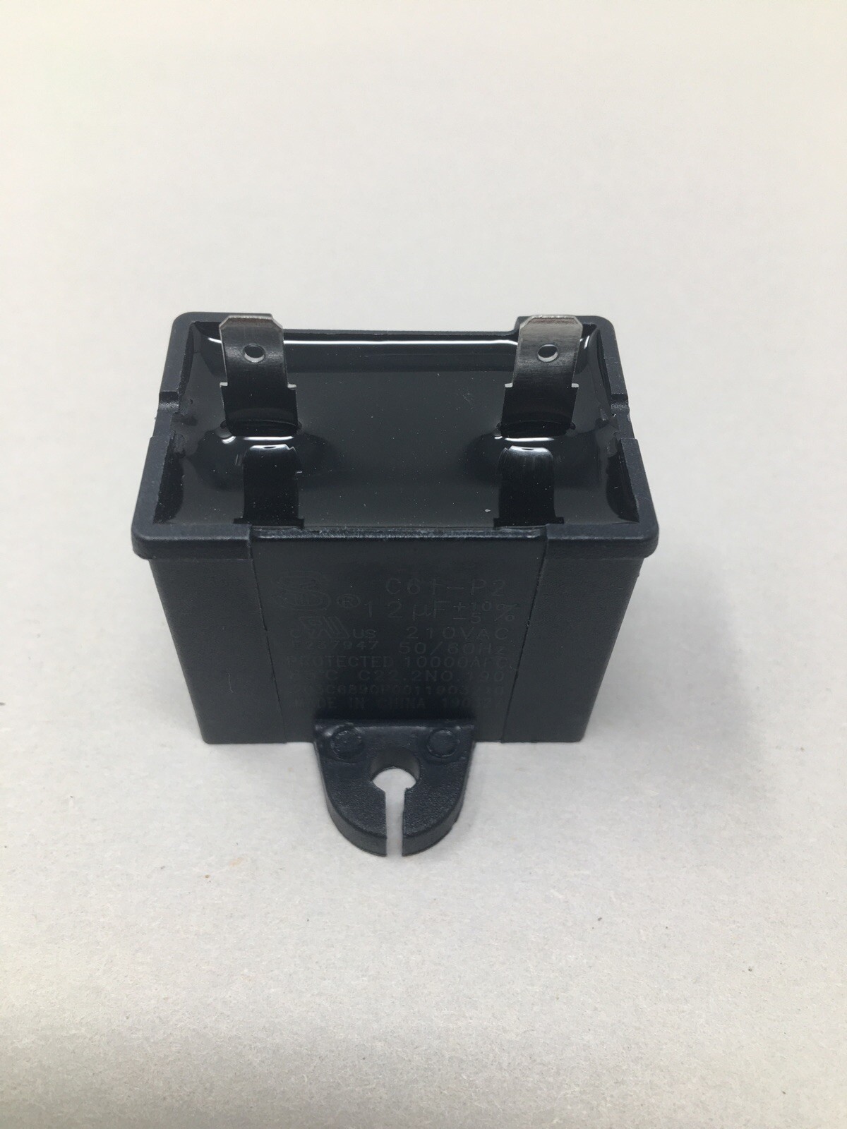 New C61-P2 Capacitor 12 uF, 210VAC, 50/60Hz, 10000AFC 85° C22.2NO.190