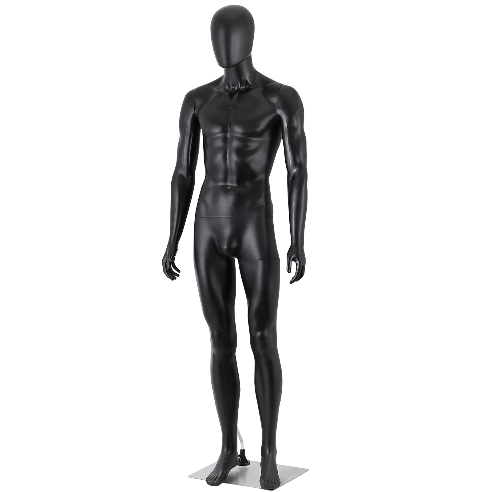 Male Mannequin Dress Form 73″ Adjustable Mannequin Full Body Stand w/Base Black