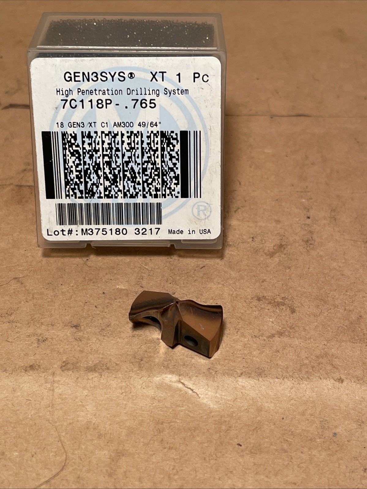 Gen3sys XT 1pc High Penetration Drilling Tip 49/64” 7C118P-.765