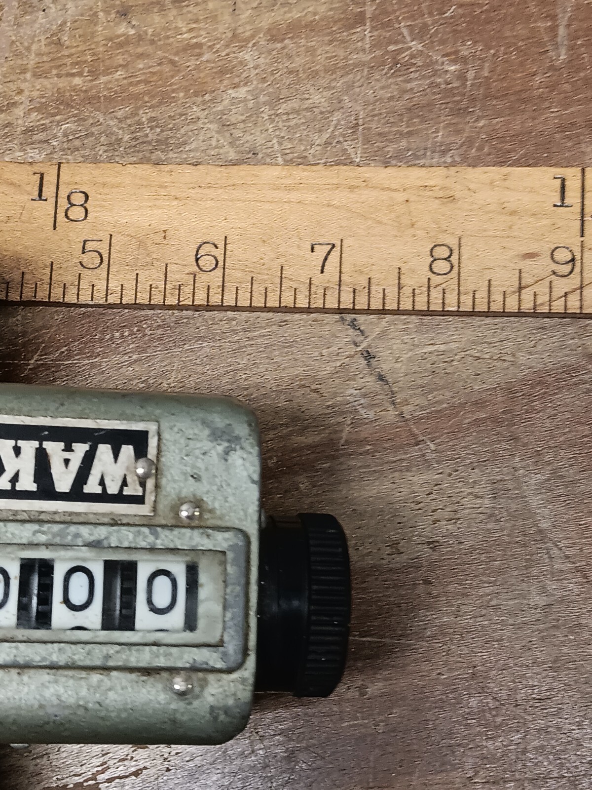 Vintage Fabric WAK 6-RLY-DW Analog Mechanical Counter 6RLYDW Steam Punk