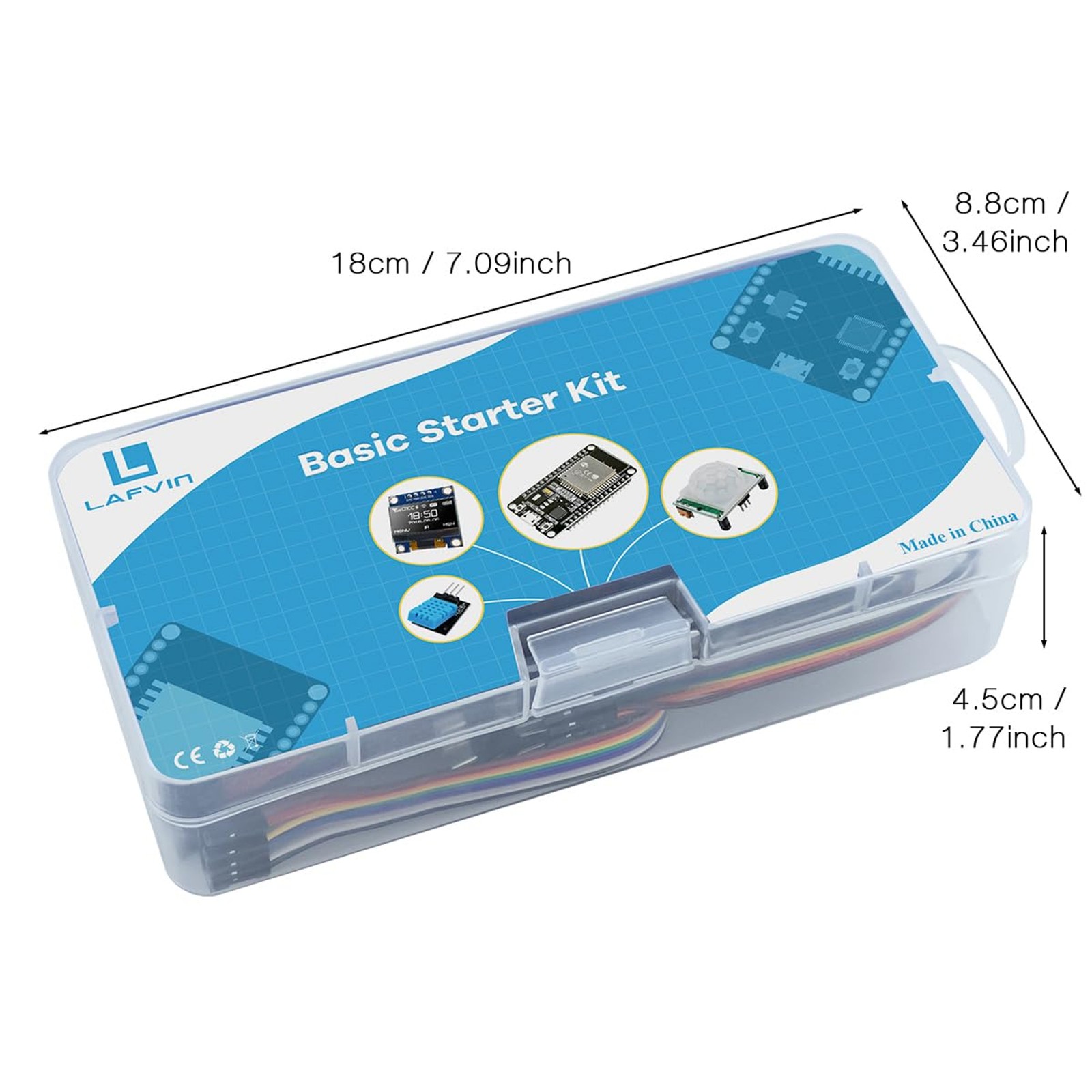 LAFVIN Basic Starter Kit for ESP32 ESP-32S WiFi IoT Development Board with Tutor