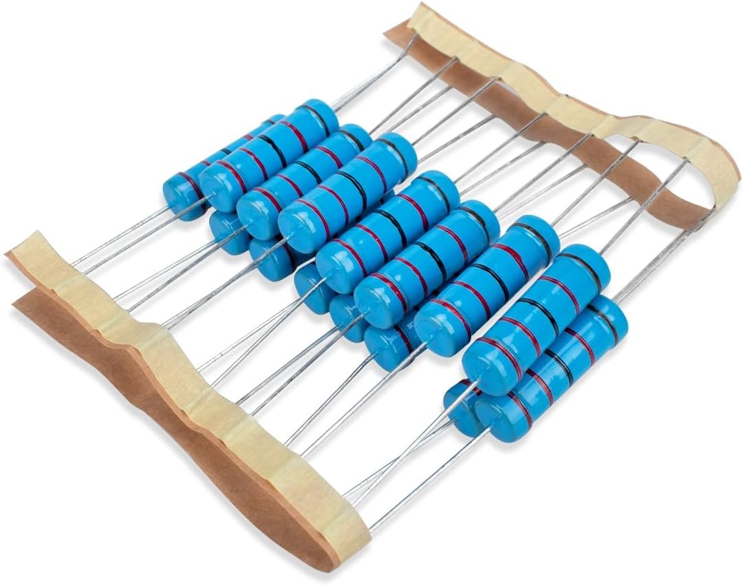 15 Pcs 5W 1 Tolerance 22K Ohm Metal Film Resistor Resistance DIY Projects and