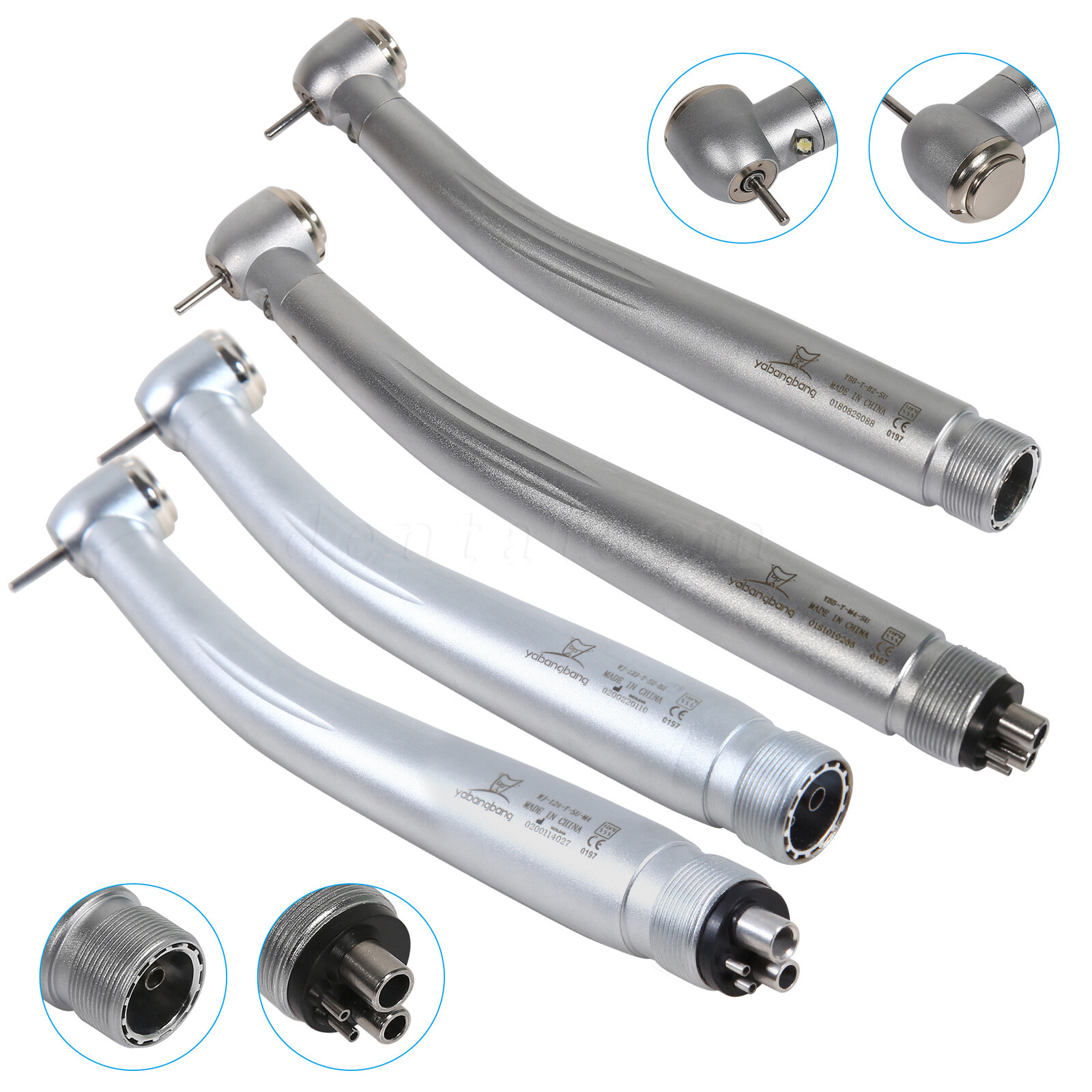 Yabang Dental (Optic LED E-generator ) High Speed Handpiece Air Turbine 4/2Holes