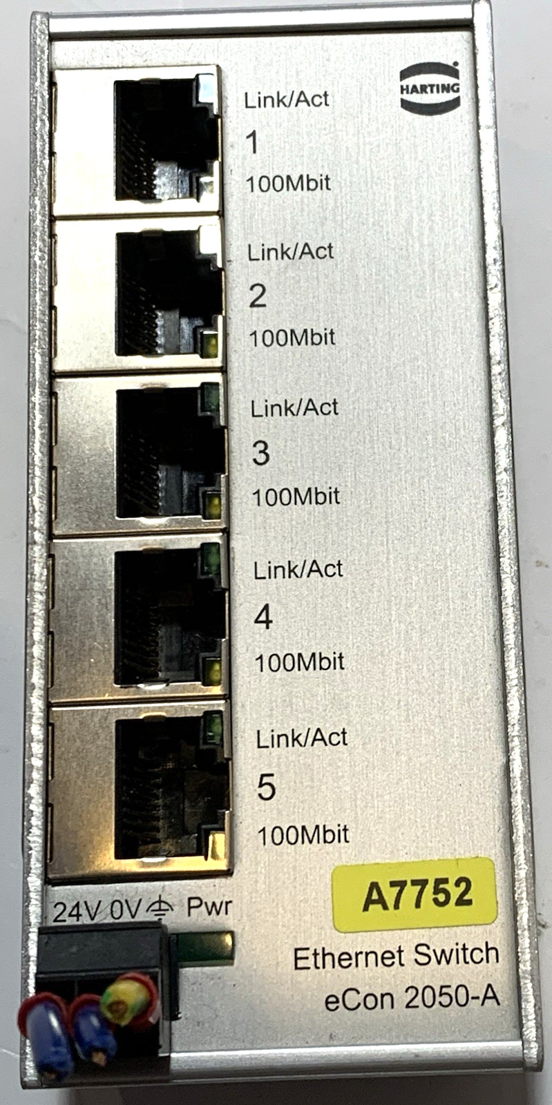 Harting Electric ESC eCon 2050-A 5 Port Ethernet Switch Hub IP 30 $25.00 + FREE