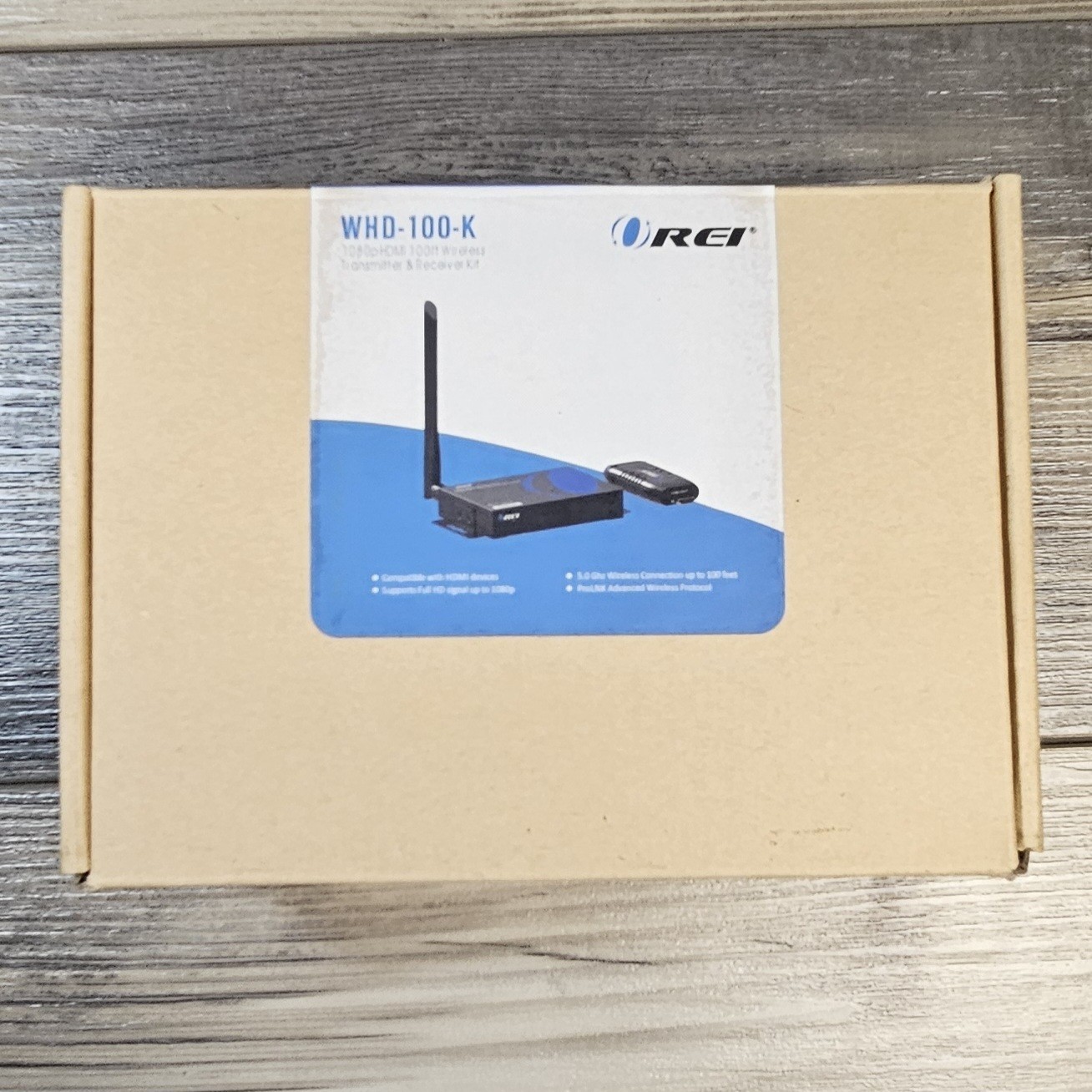 OREI WHD-100-K receiver 1080p hdmi 100ft. wireless transmitter & receiver.