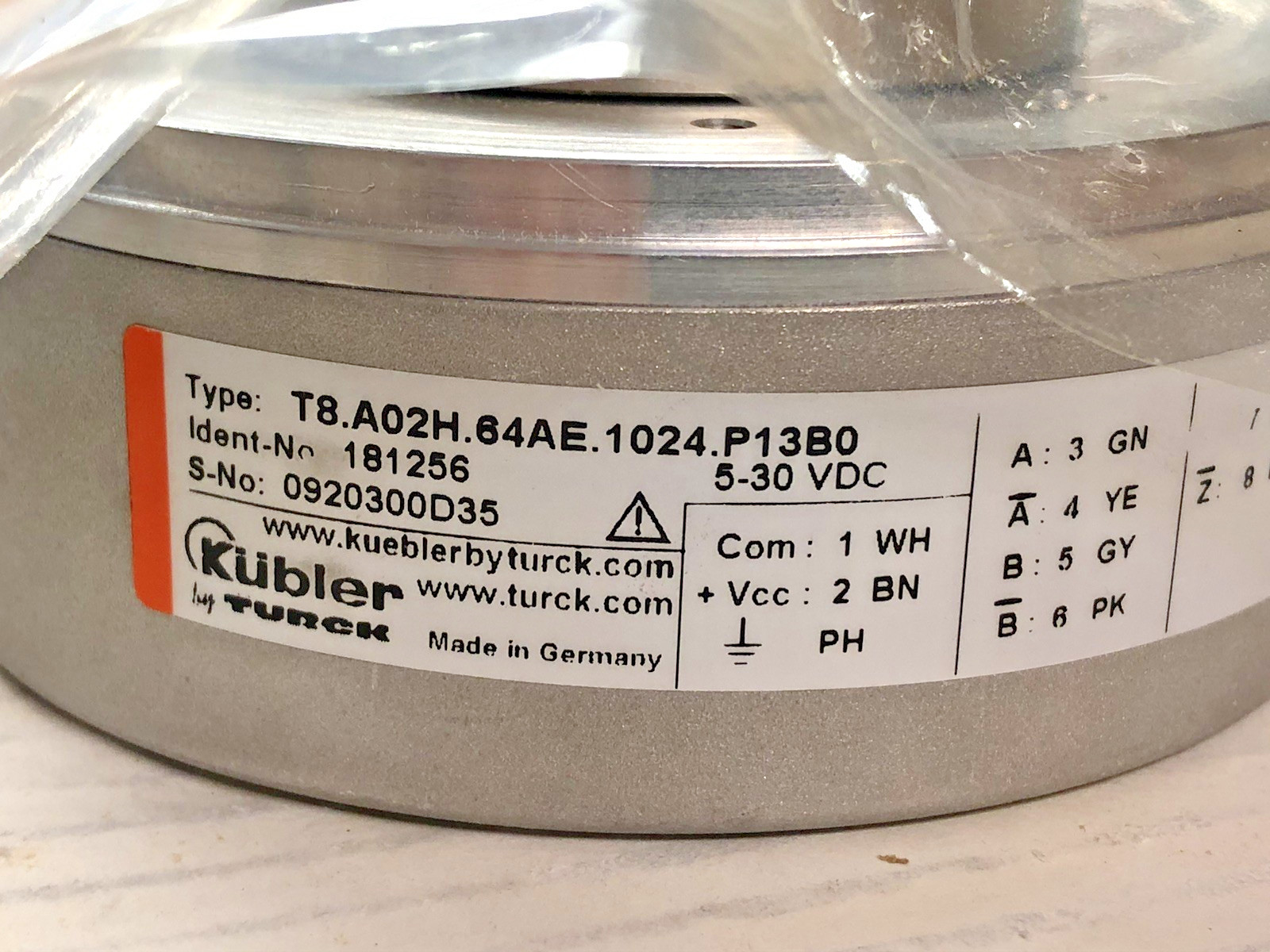 Turck Kubler KIT A02H1024-BC Encoder Kit T8.A02H.64AE.1024.P13B0 Encoder- Qty. 1