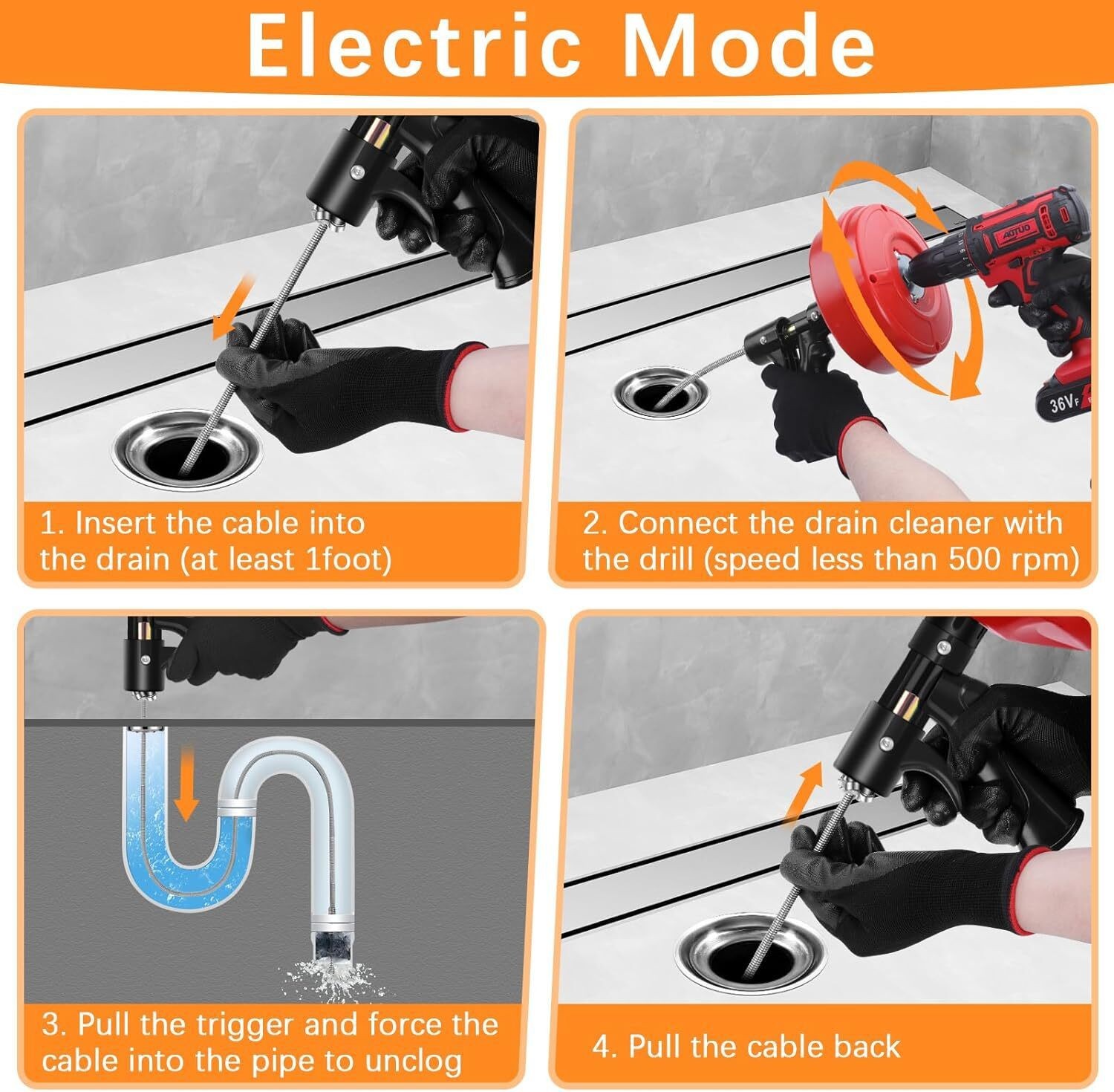 5-in-1 Rotary Electric Shaver 7D Rechargeable Bald Head Hair Beard Trimmer Razor