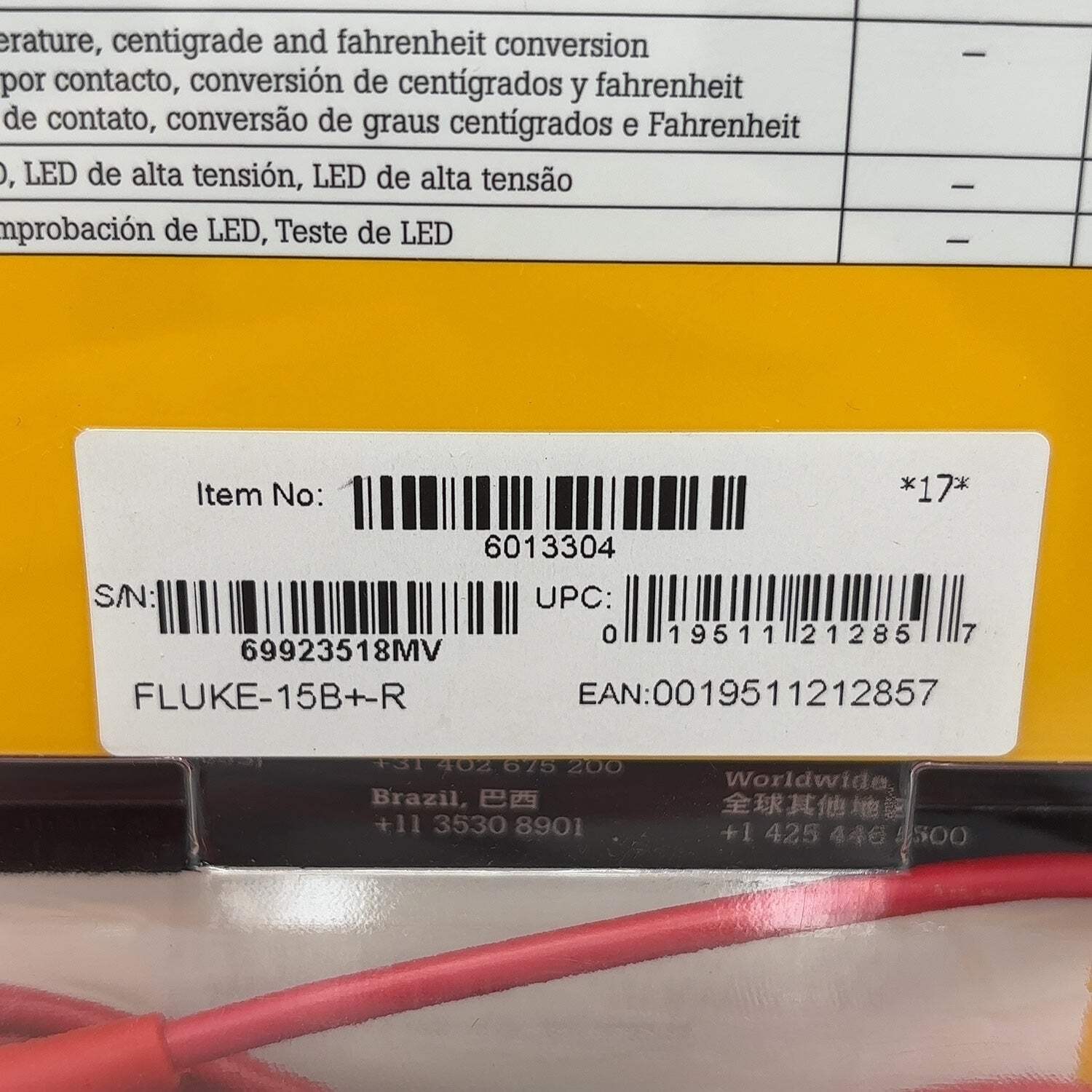 New Fluke CAT III 600V Multimeter