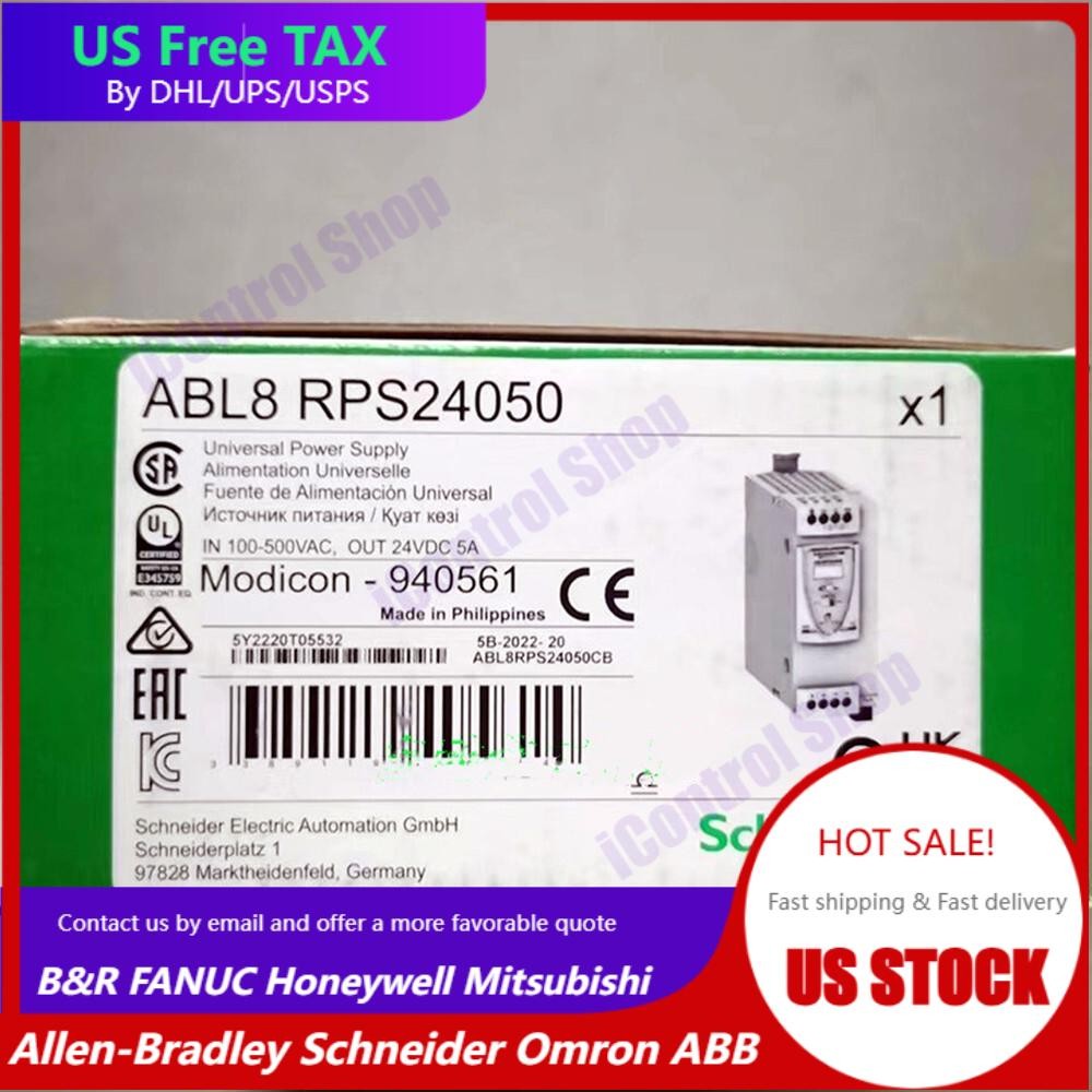 1PC New Schneider ABL8RPS24050 24V 5A Power Supply Fast Shipping