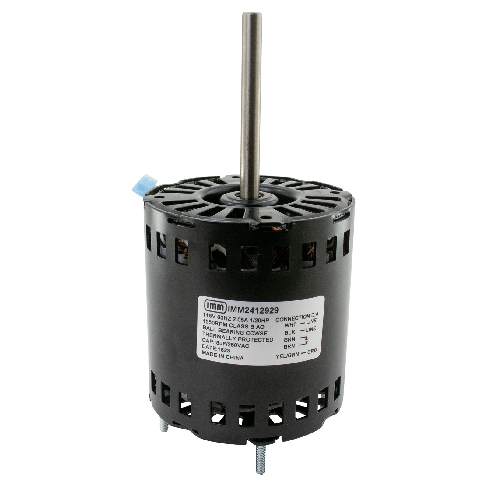 IMM Replacement for Manitowoc 2412929 Fan Motor with Capacitor 115 Volt/60 Hertz