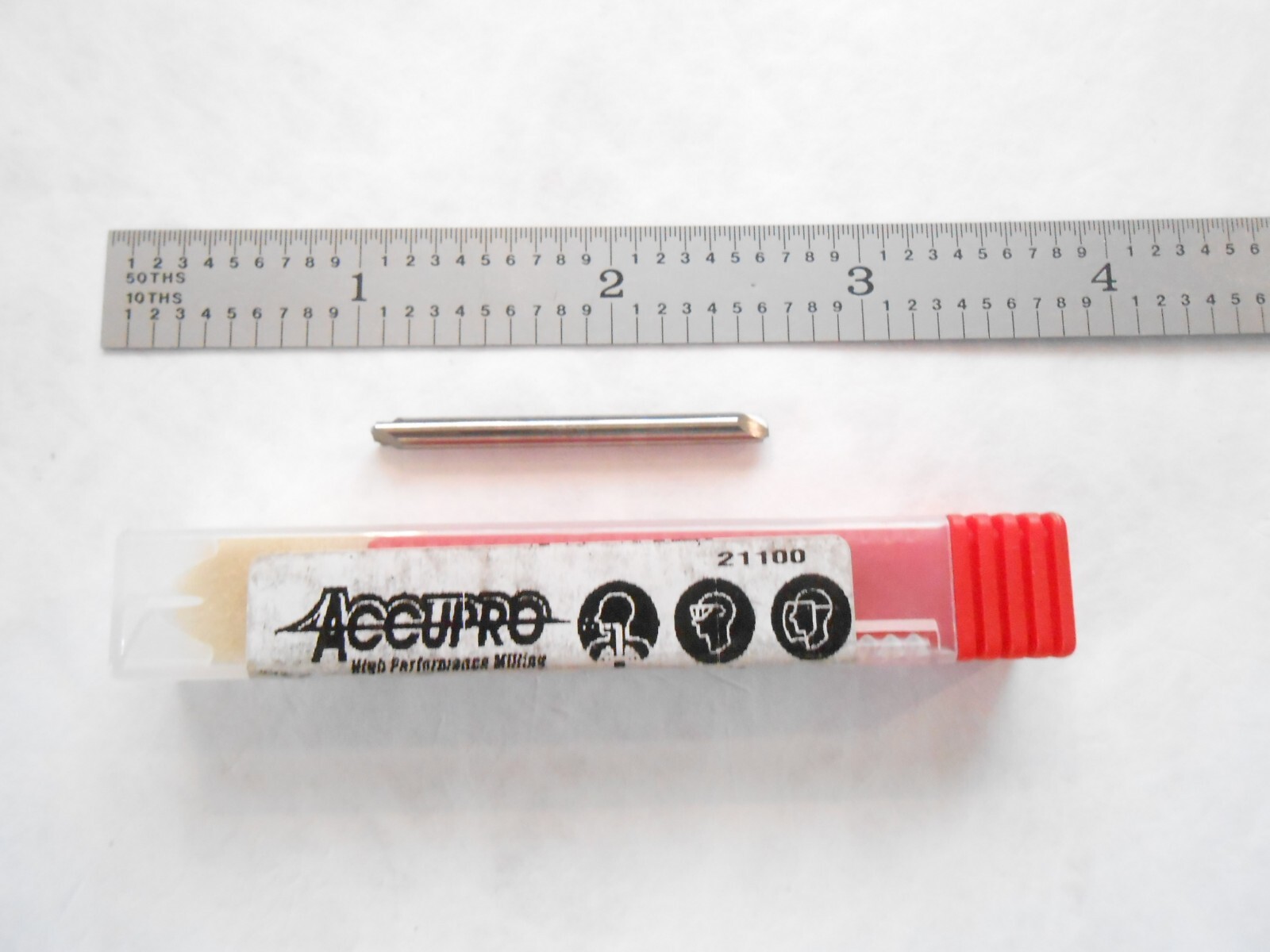 NEW ACCUPRO USA .020″ RADIUS X 1-1/2″ L 2FL D.E. CARBIDE CORNER ROUNDING ENDMILL
