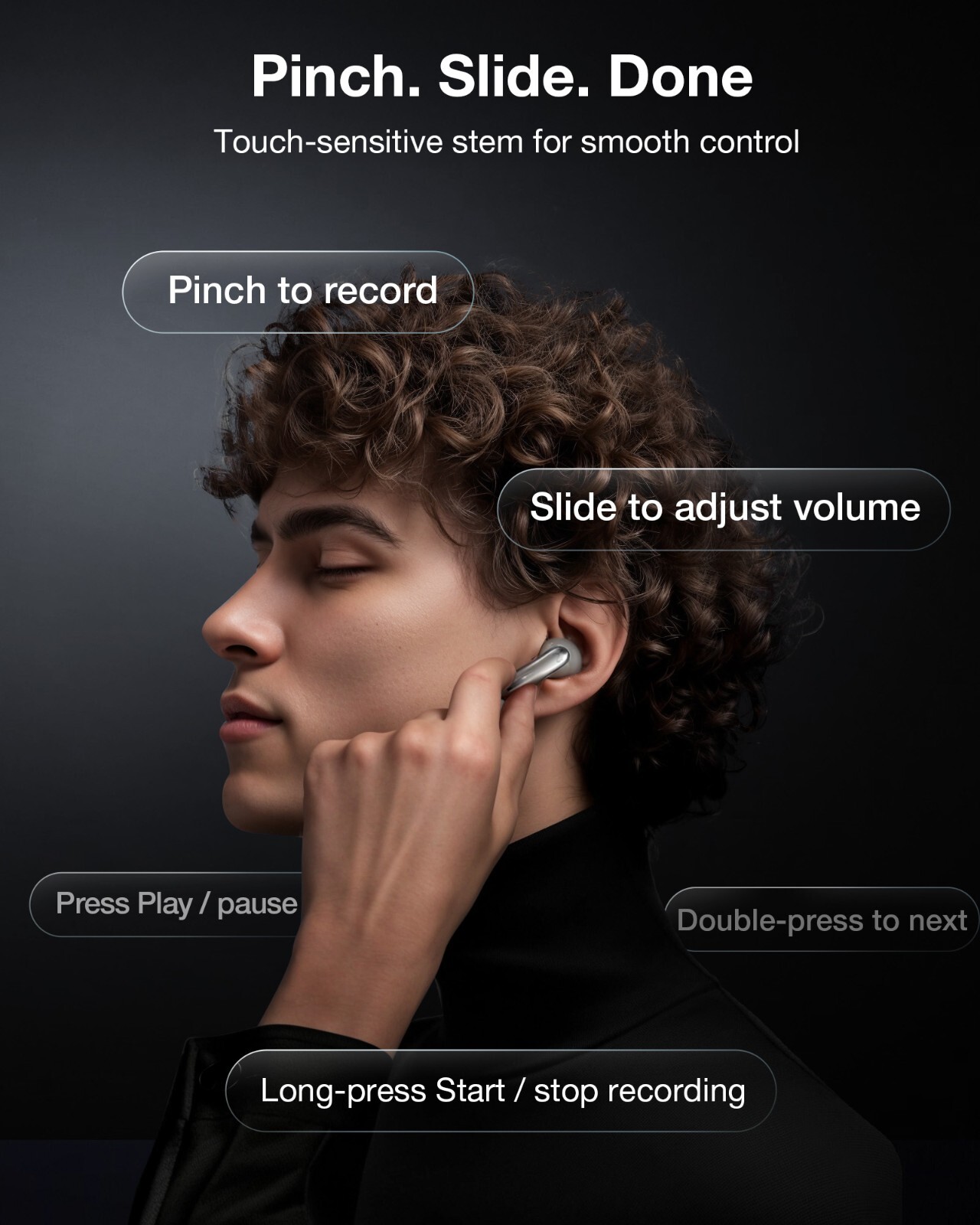 Viaim RecDot Wireless Bluetooth AI Conference Earbuds with Live Transcription