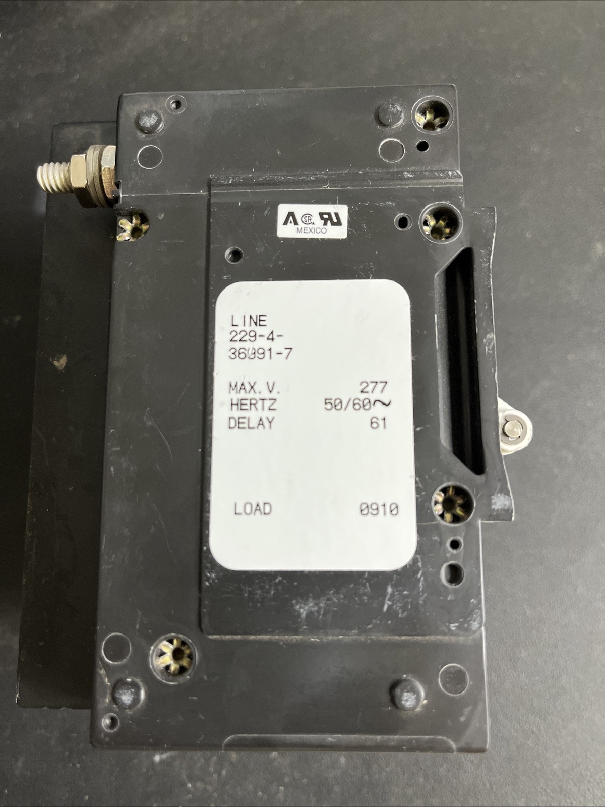 Airpax Sensata 60A 4-Pole Circuit Breakers 229-4-36991-7 Magnetic Trip Hydraulic
