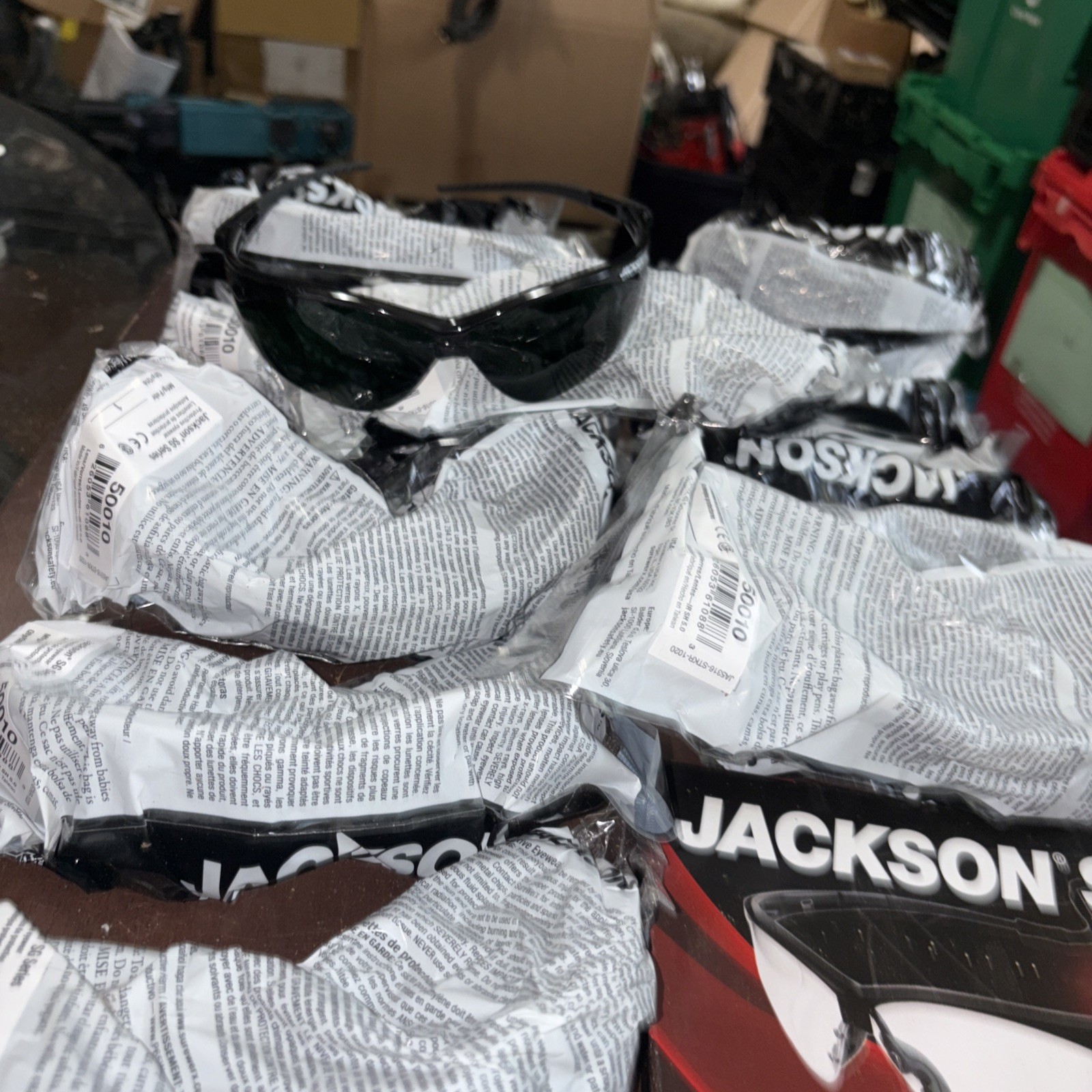 Lot Of (15) Jackson Safety Brand SG Series 50010 Lens IR SH 5.0 Lightweight NEW