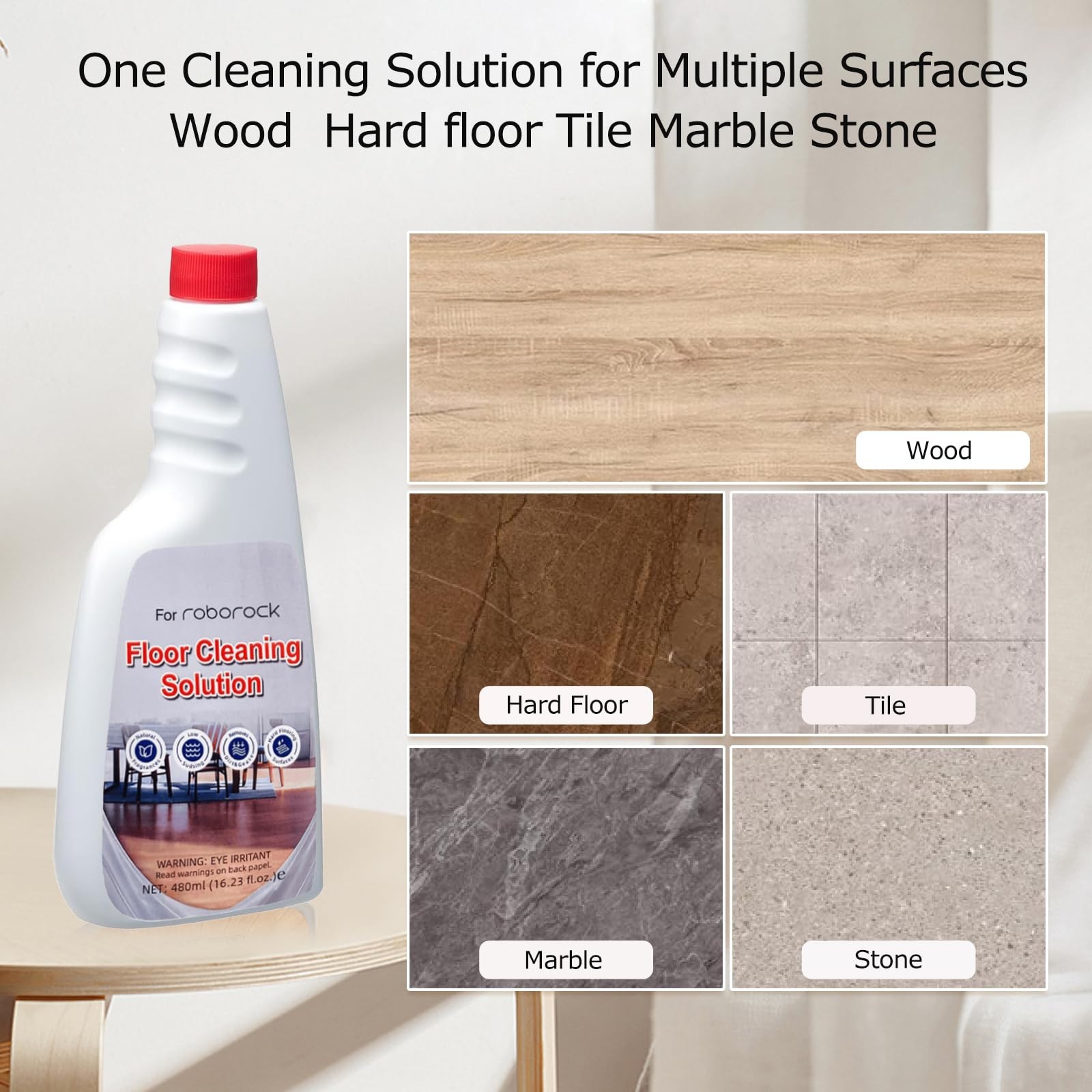 Cleaner Solution for Roborock Cleaning 16.93 Fl Oz (Pack of 2)