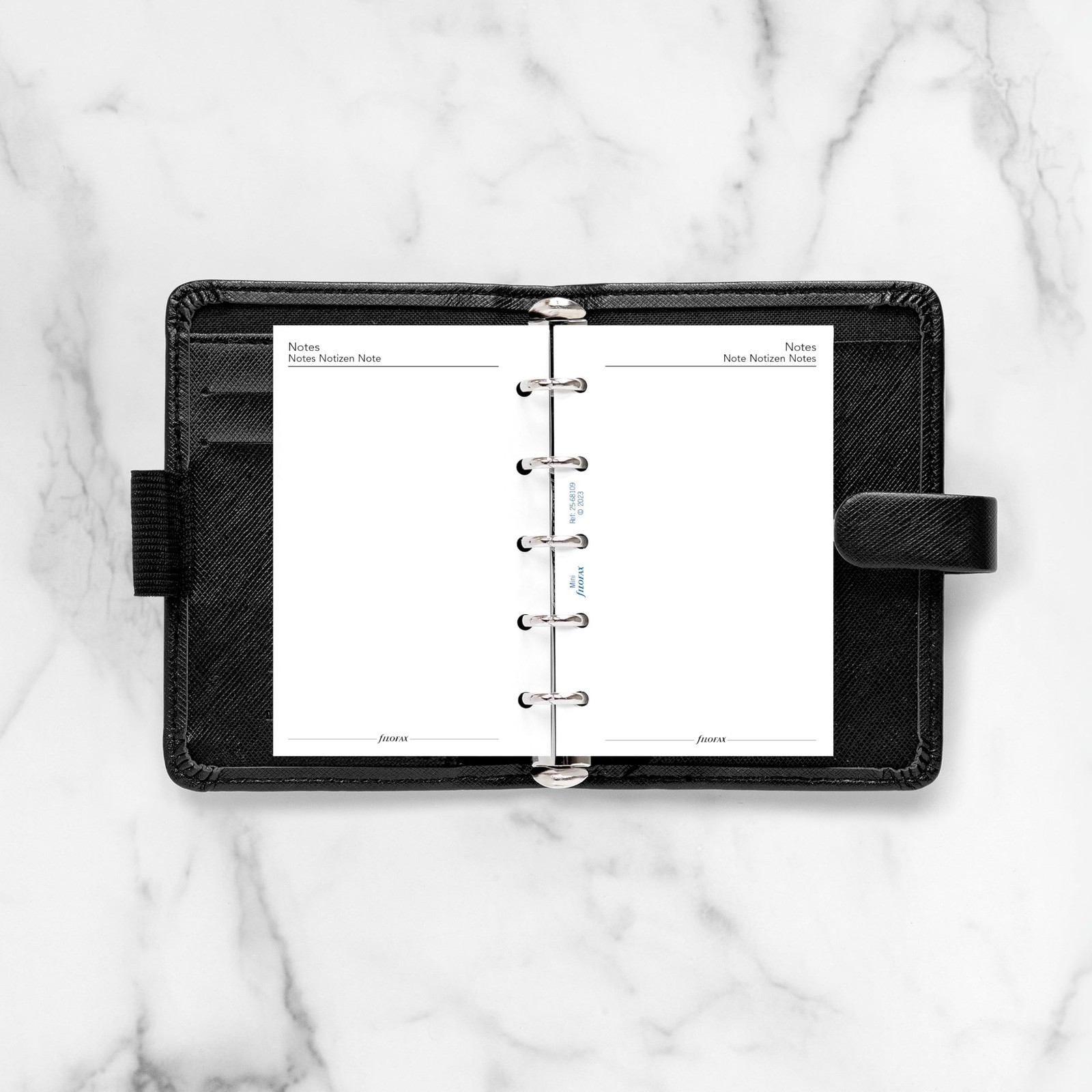 Calendar Diary Refill, Mini Size, Week on One Page with Notes, White Paper, U…