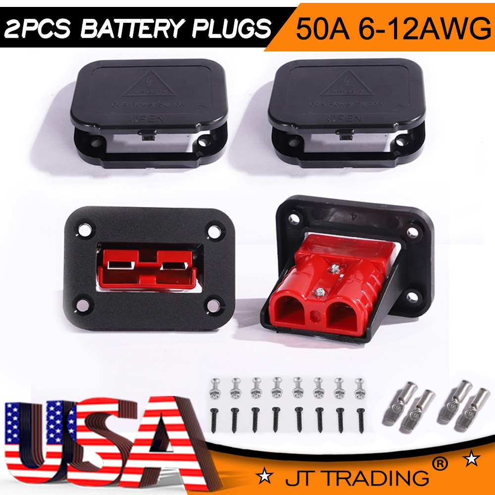 175A/50A Battery Quick Connect Wire Harness Plug Disconnect Winch Connector Kit