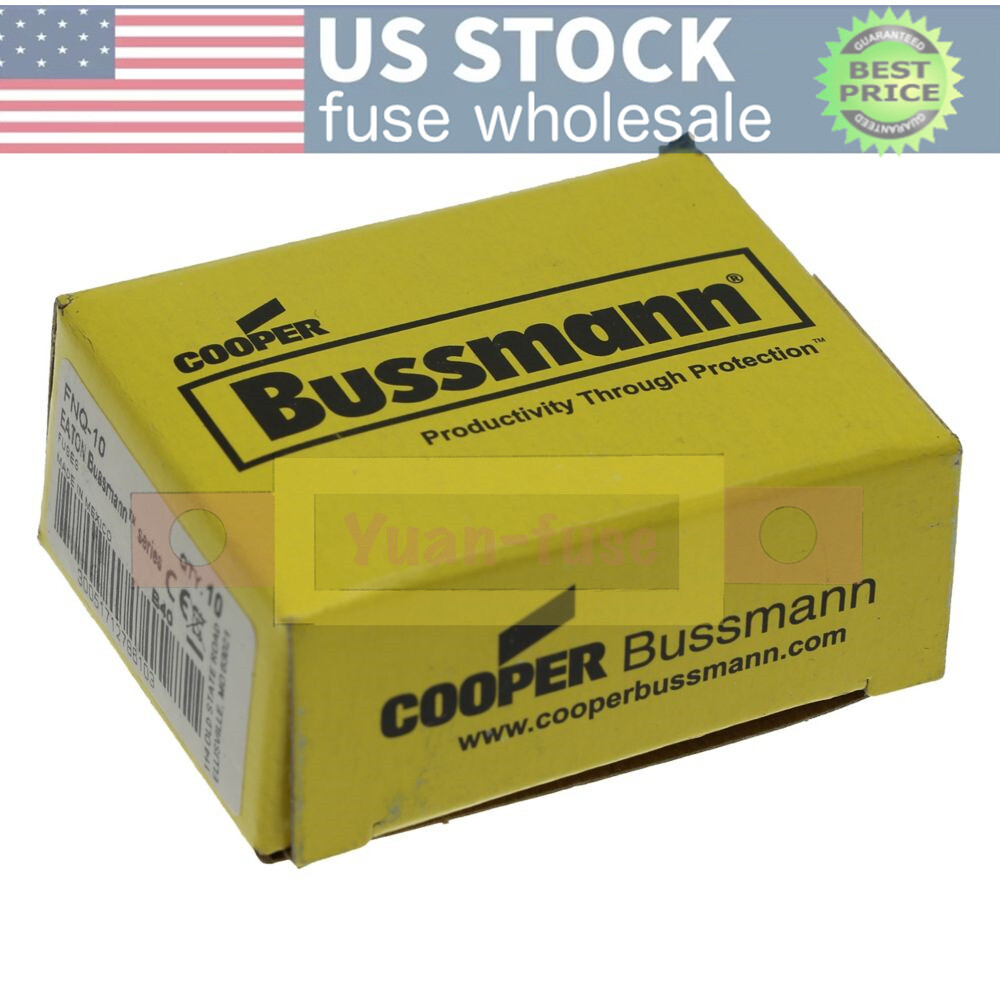 10PCS FNQ10 New Bussmann FNQ-10 10A 500Vac Time-delay Fuse Fast Delivery