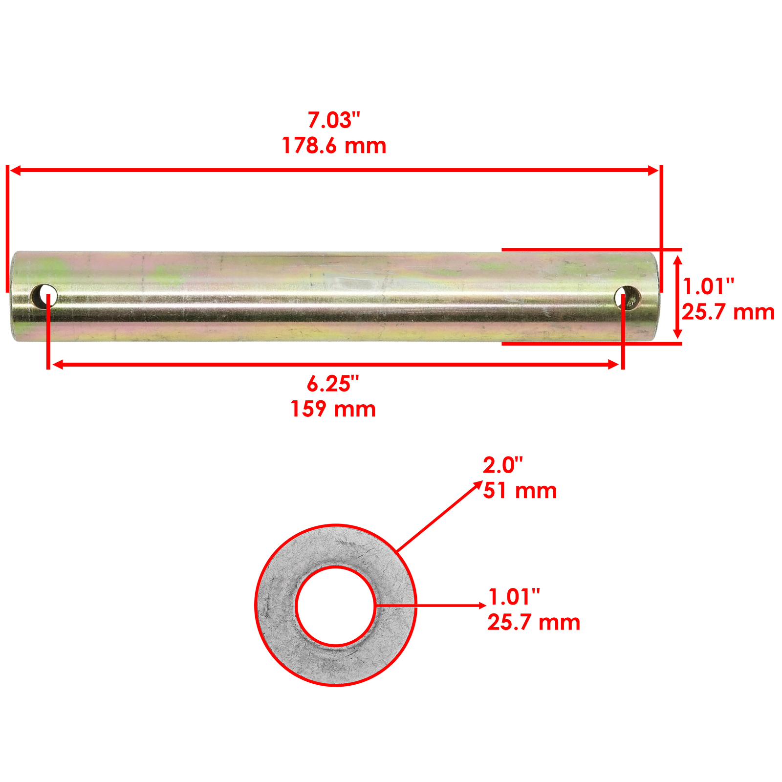 6730701 7325259 Undercarriage Idler Pin Kit For Bobcat MT50 MT52 MT55 MT85