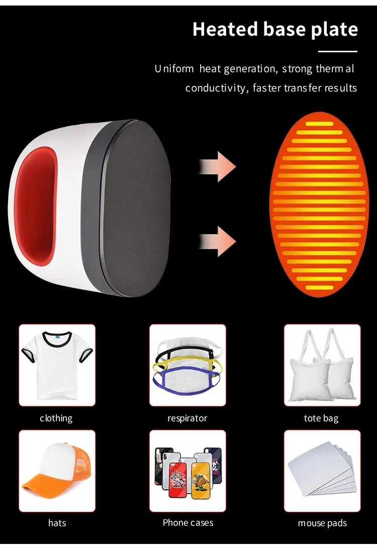High Quality 110V 220V 6.2*10.6cm Heat Press Machines Mini Sublimation Iron NEW