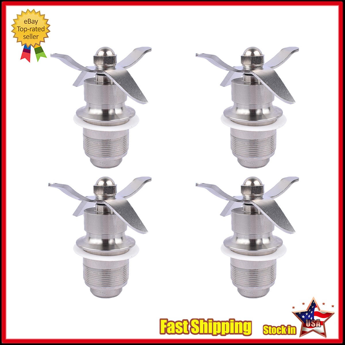 4Pcs Commercial Blade Cutting Blender Assembly for Waring CB6 CB10 CB15 502977