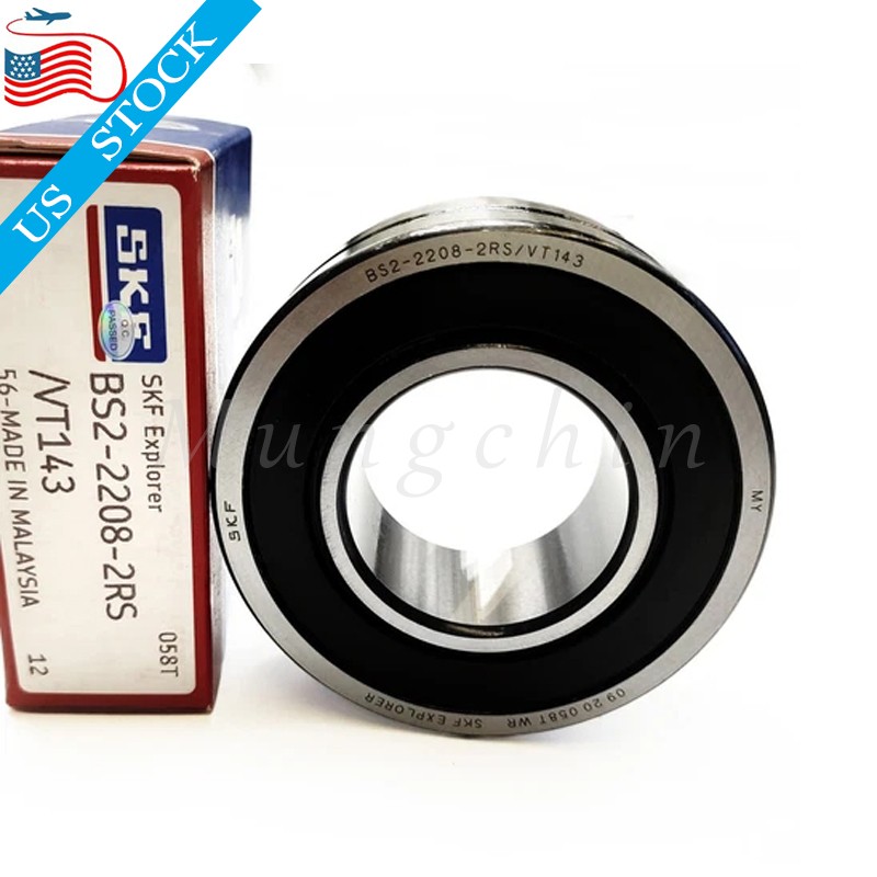 BS2 2208 2RSVT143 For SKF BS2-2208-2RS/VT143 40x80x28mm Spherical Roller Bearing