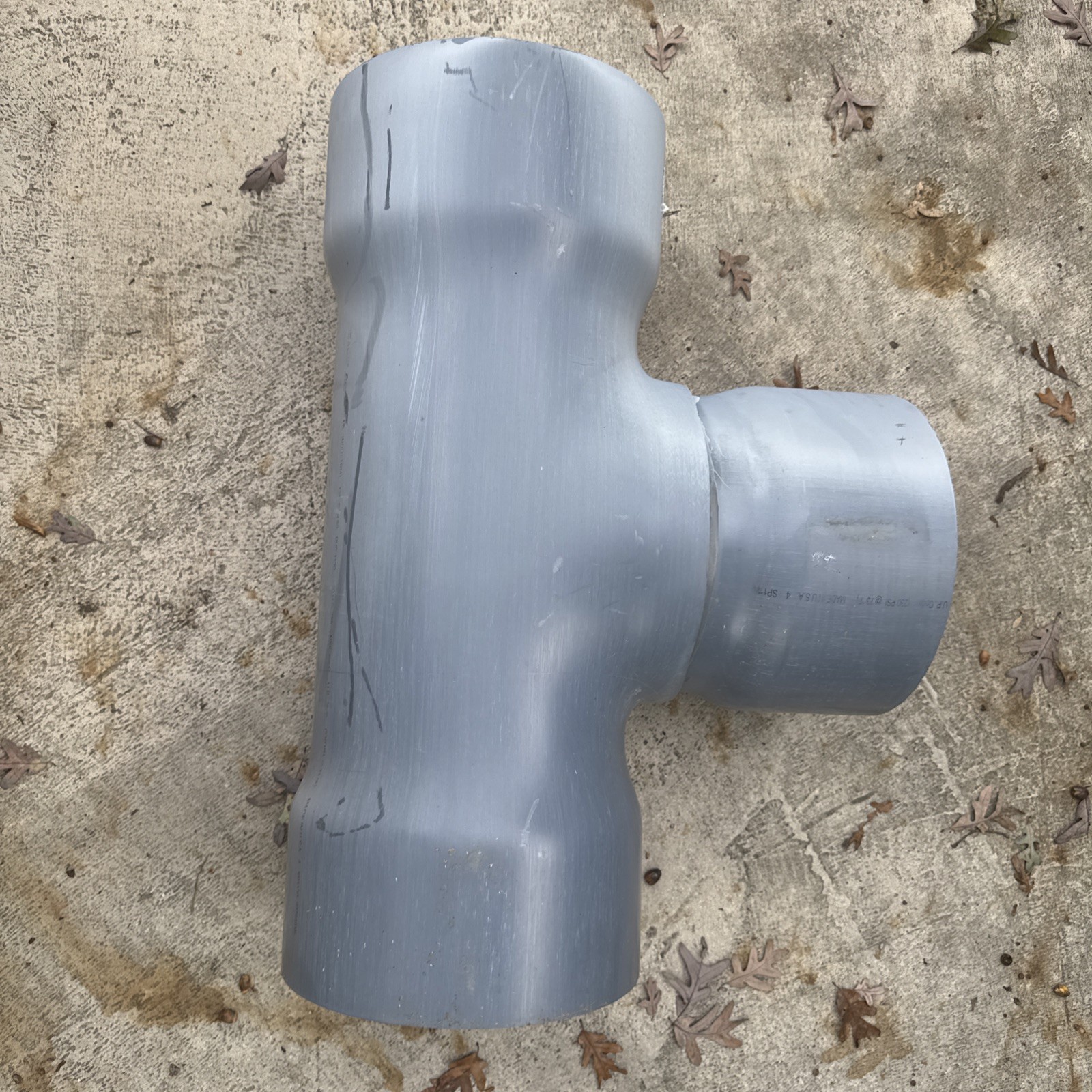 Spears 12” schedule 80 PVC socket weld Tee