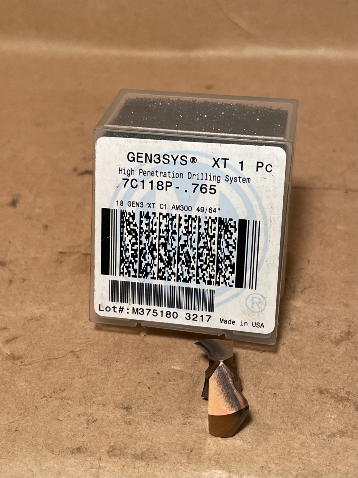 Gen3sys XT 1pc High Penetration Drilling Tip 49/64” 7C118P-.765