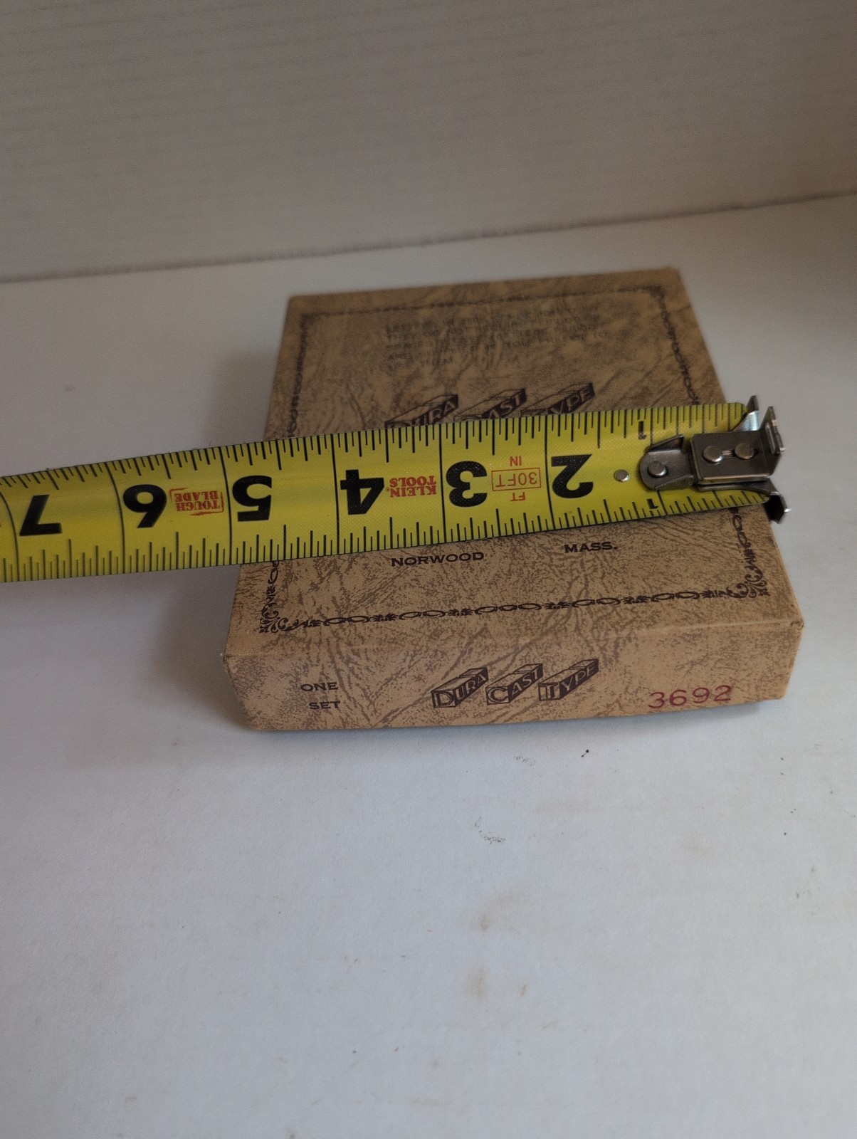 Vintage Franklin MFG. Corp.»Duracast Type» Hot Stamping/ Foil Embossing