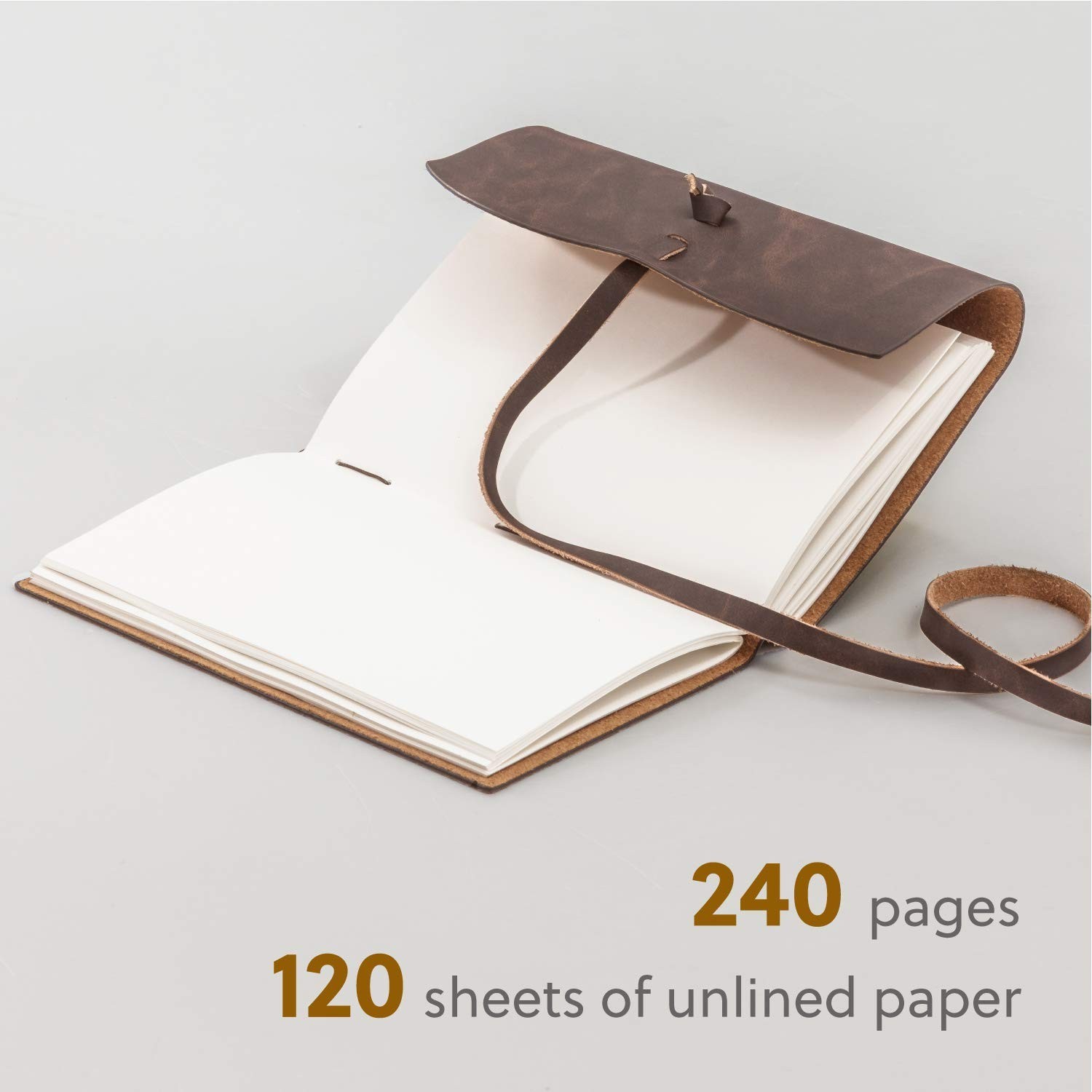 Leather Journal notebook – Rustic Handmade Leather Blank Journals Unlined