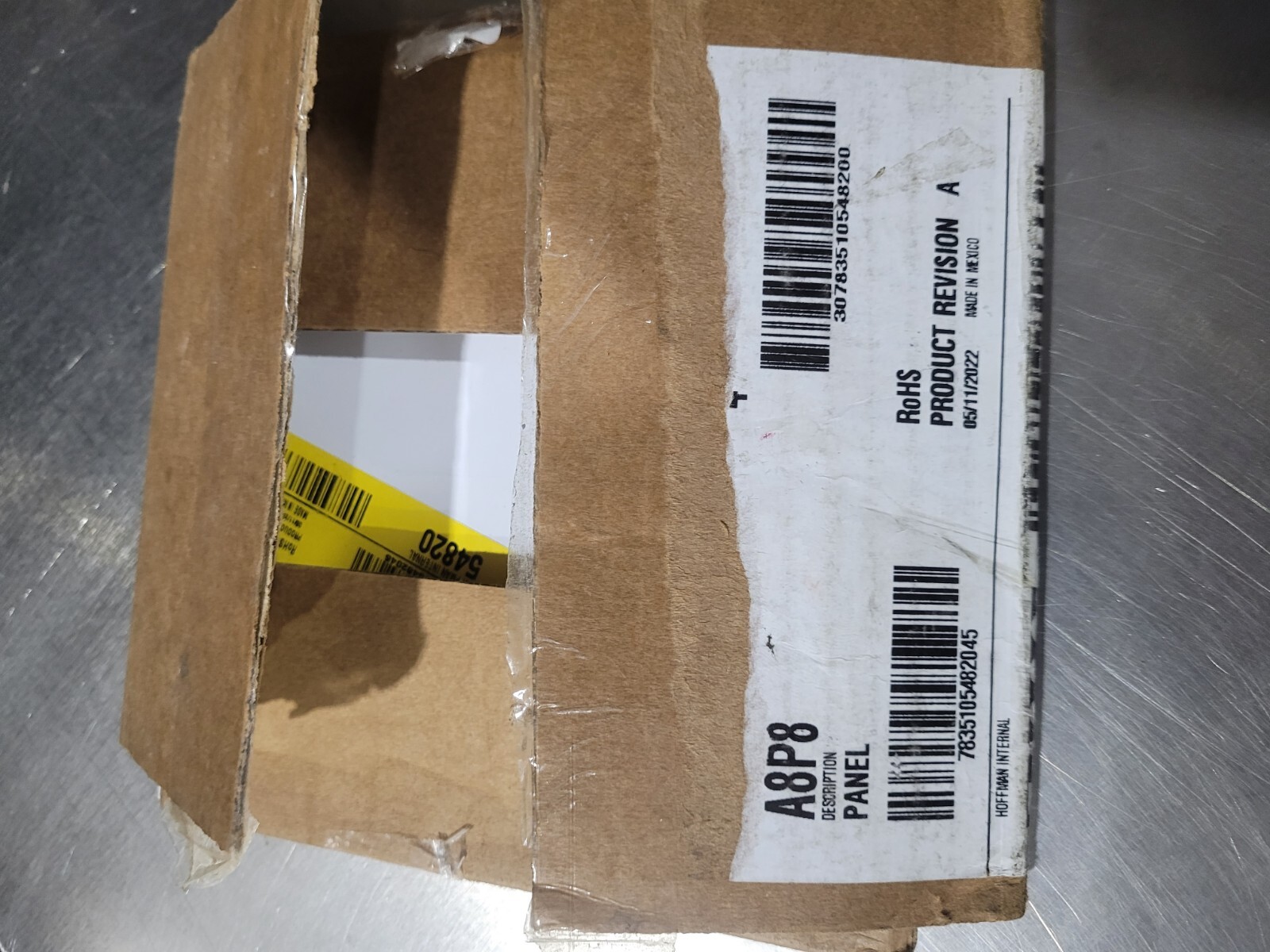 NVENT HOFFMAN PACK OF 4 A8P8 White 14G Steel Panel Cover for Junction Box 54820