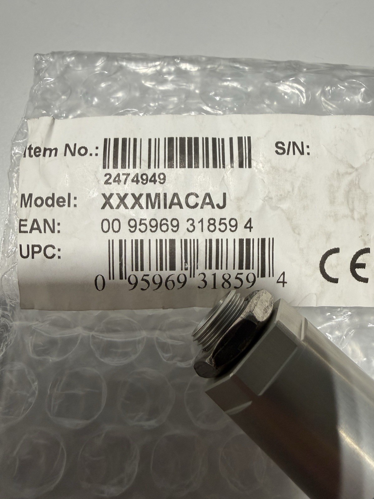 Raytek Air Purge Jacket For Raytek MI3 Sensor XXXMIACAJ / 2474949 *NEW*