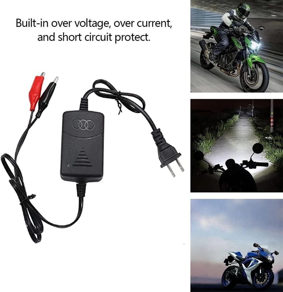 12V Sealed Lead Acid Battery Charger with Short Circuit Protection, 100-240V AC