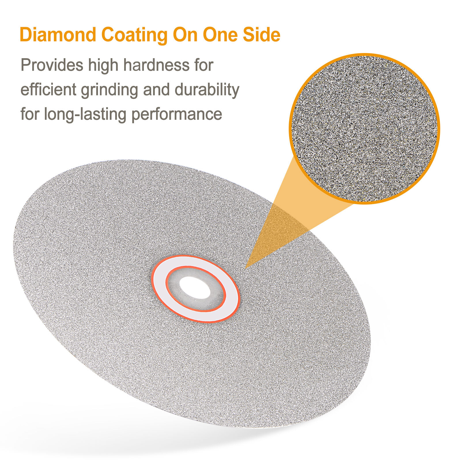 Diamond Flat Lap Disc Set 4×5/8Inch Arbor 600/1200/2000/3000 Grit Grinding Wheel